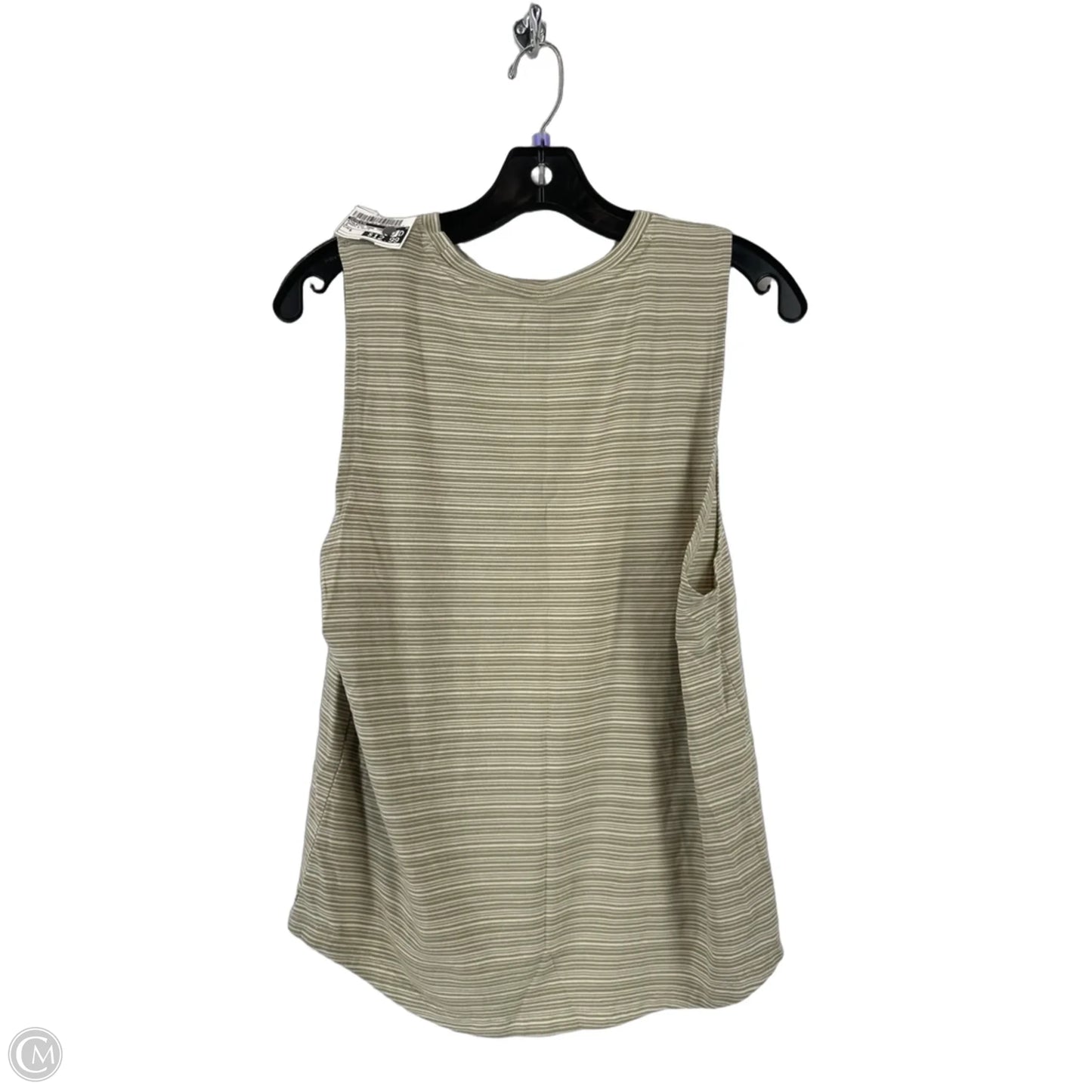 Athletic Tank Top By Athleta In Green & White, Size: S