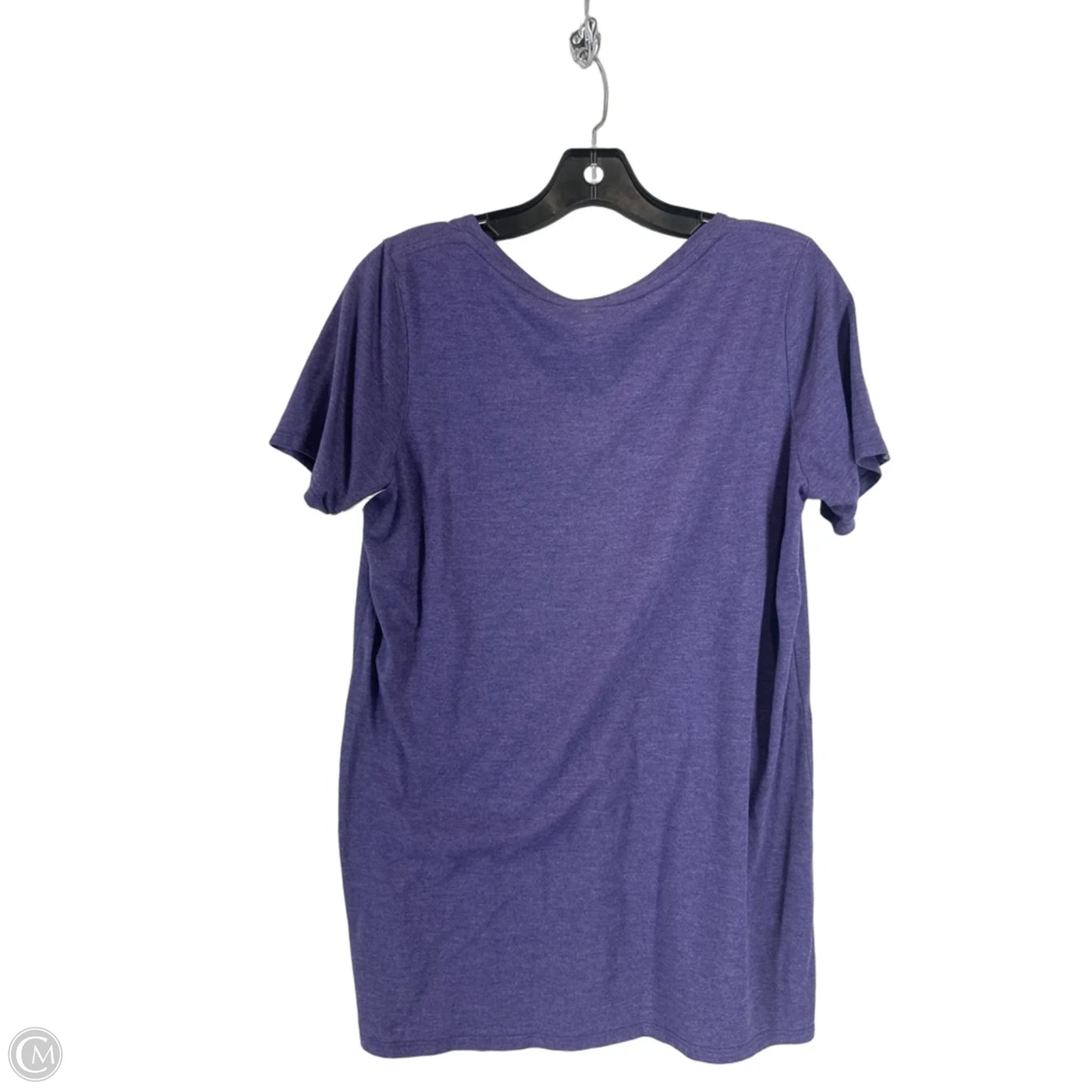 Top Short Sleeve By Nike In Purple, Size: L
