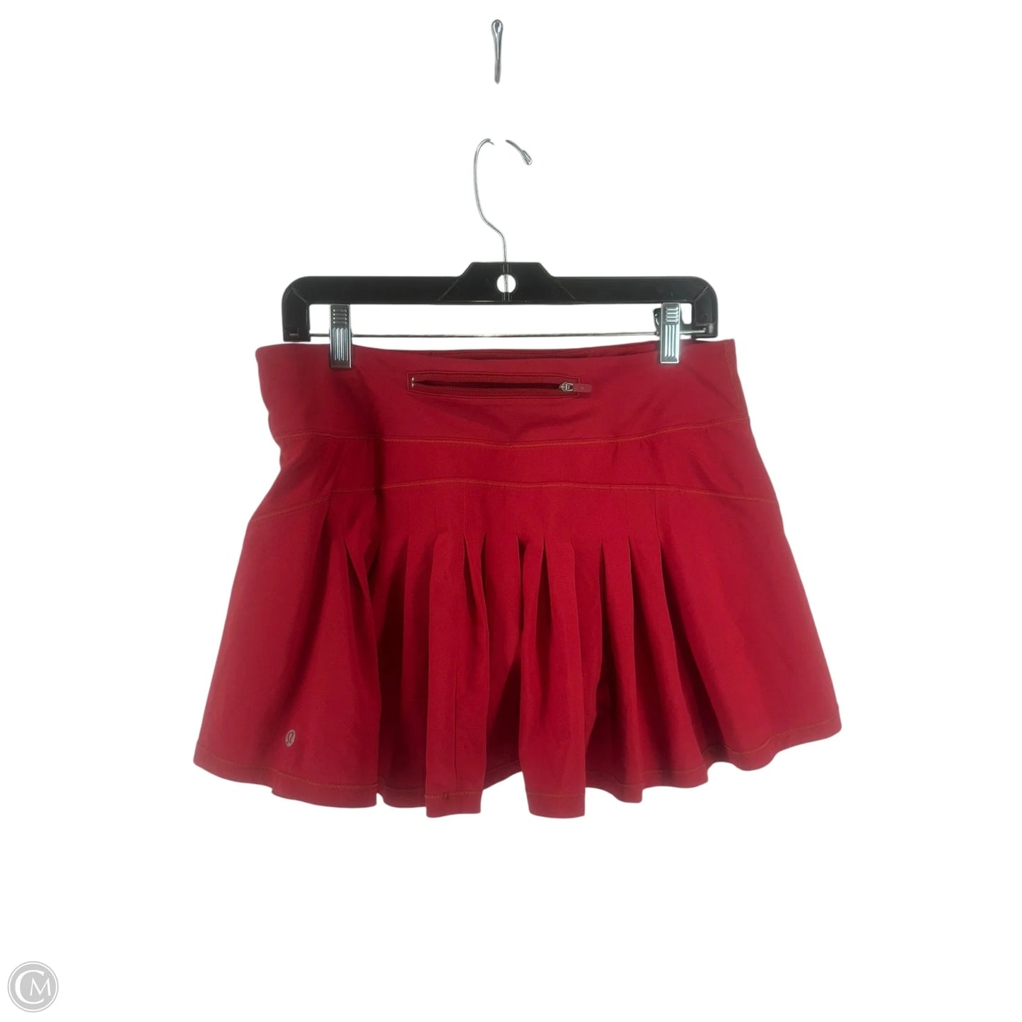 Athletic Skort By Lululemon In Red, Size: 8