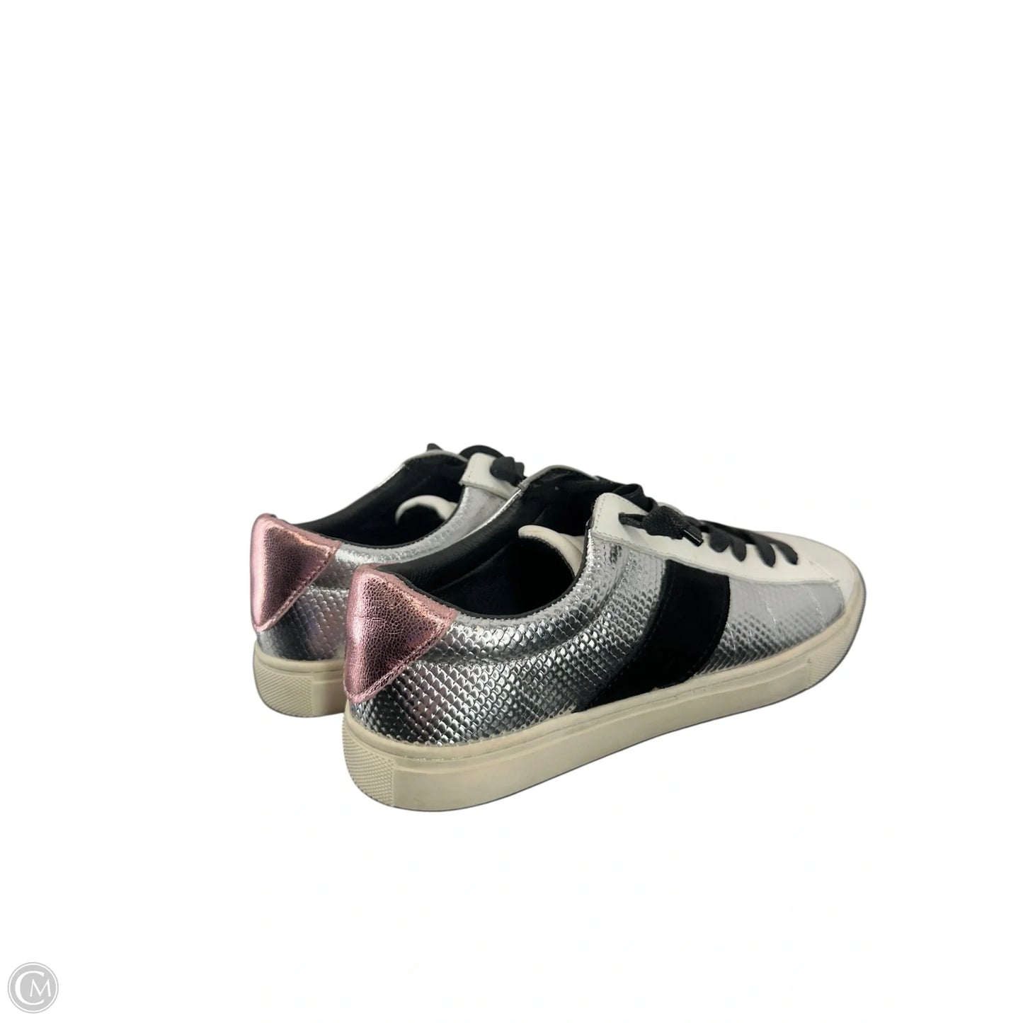 Shoes Sneakers By Vintage Havana In Silver & White, Size: 8.5