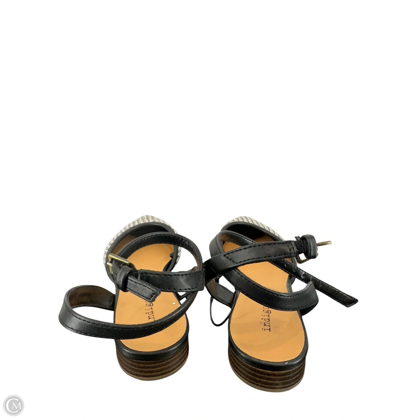 Shoes Flats By Indigo Rd In Black & White, Size: 8