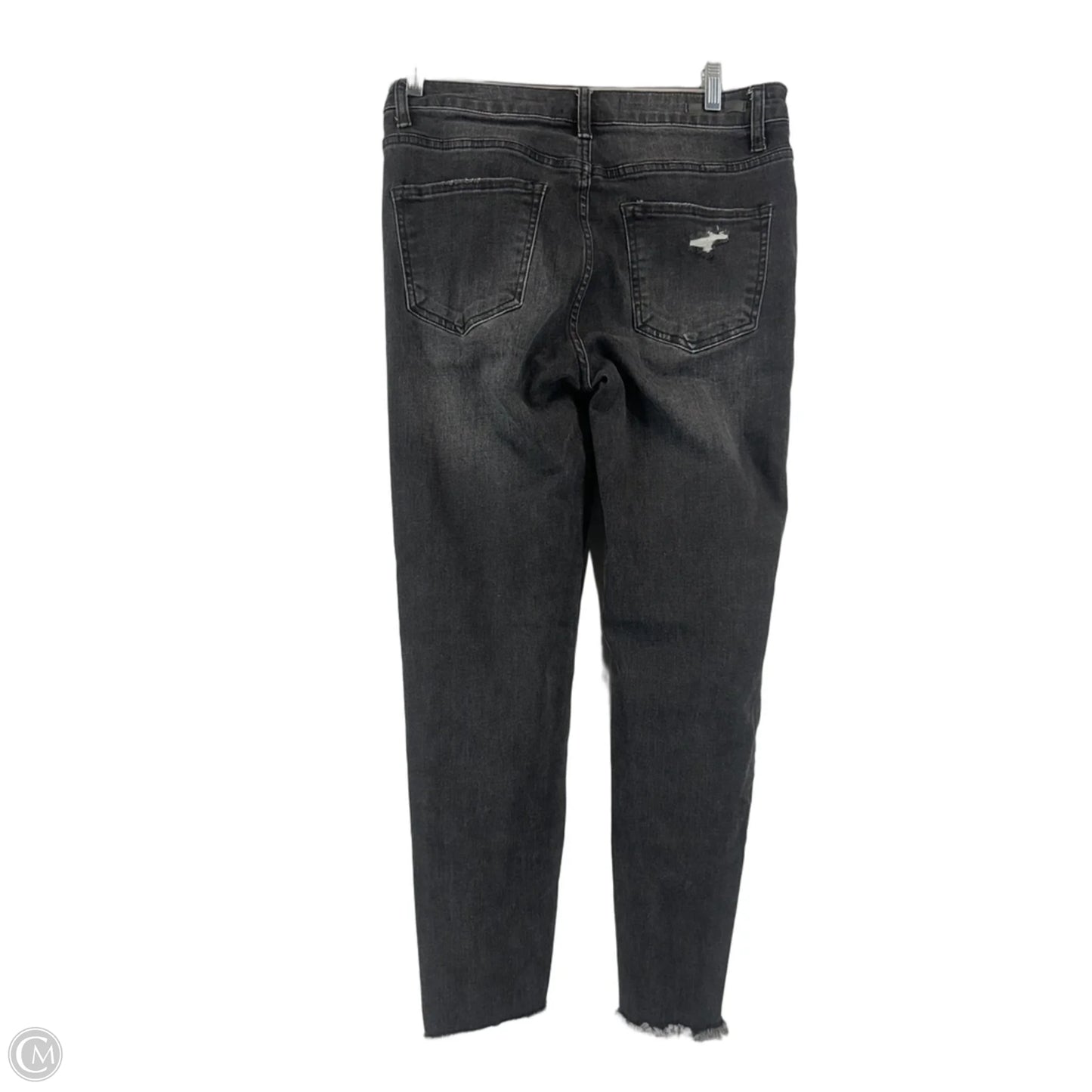 Jeans Skinny By Risen In Black Denim, Size: L