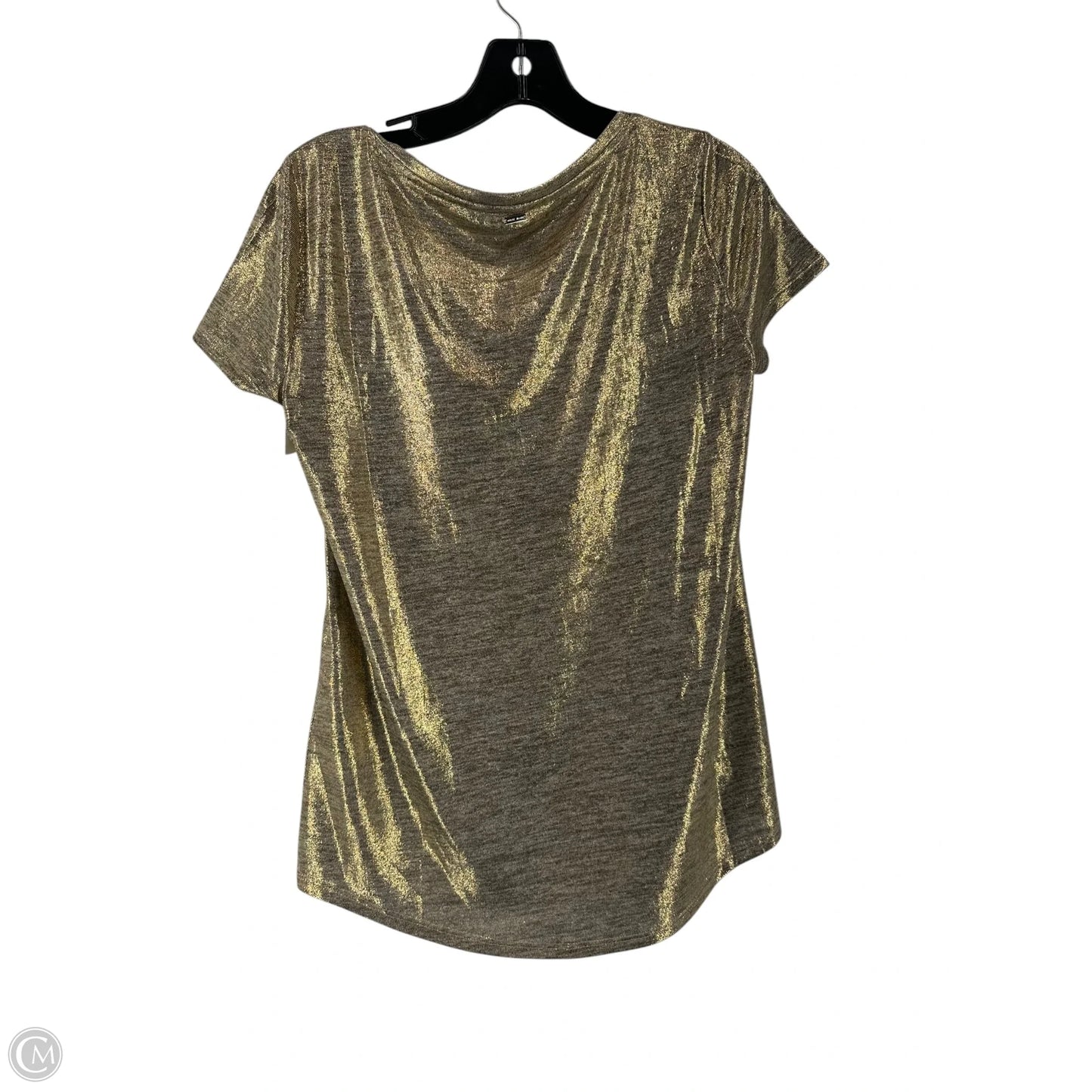Top Short Sleeve By White House Black Market In Gold, Size: S