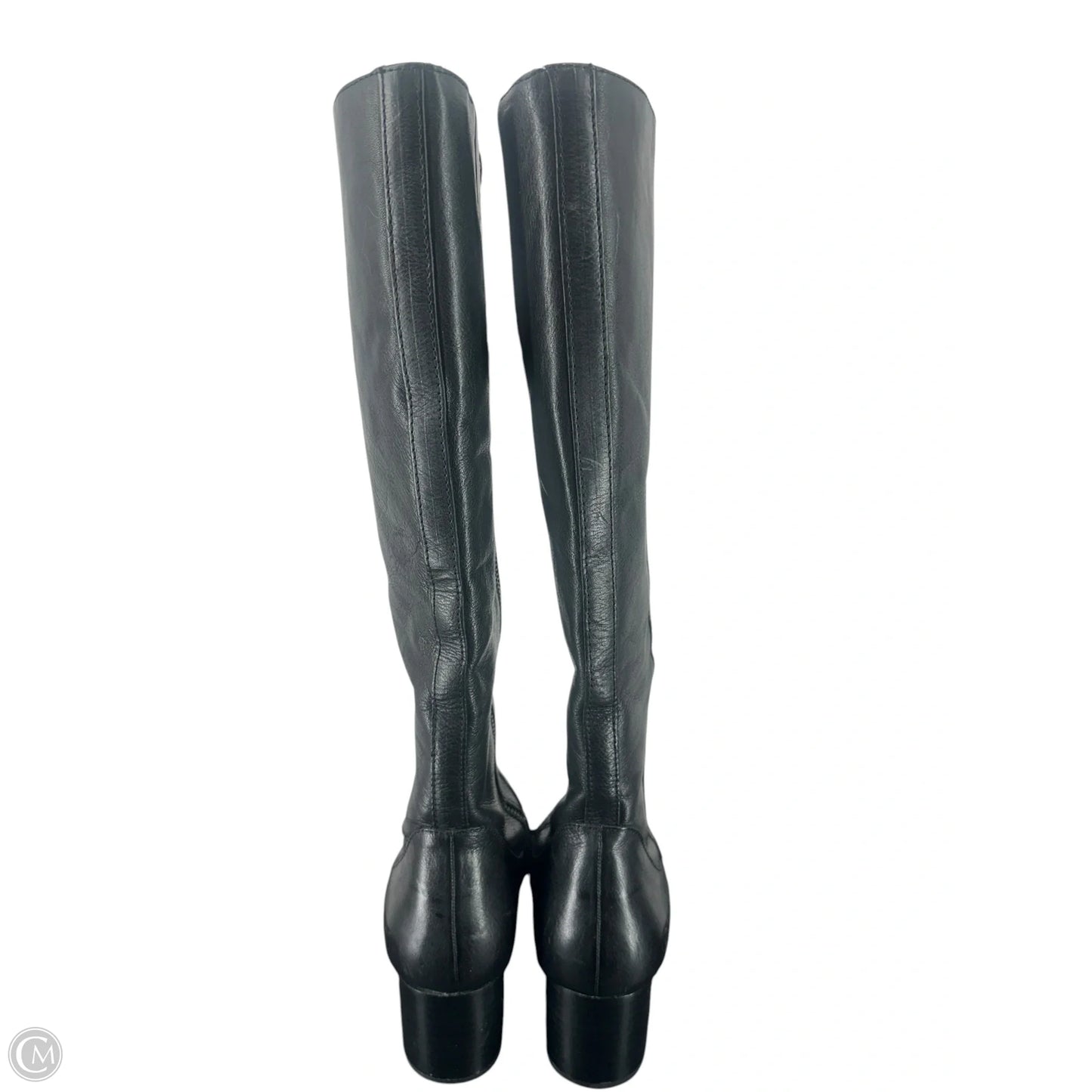 Boots Knee Heels By Born In Black, Size: 10