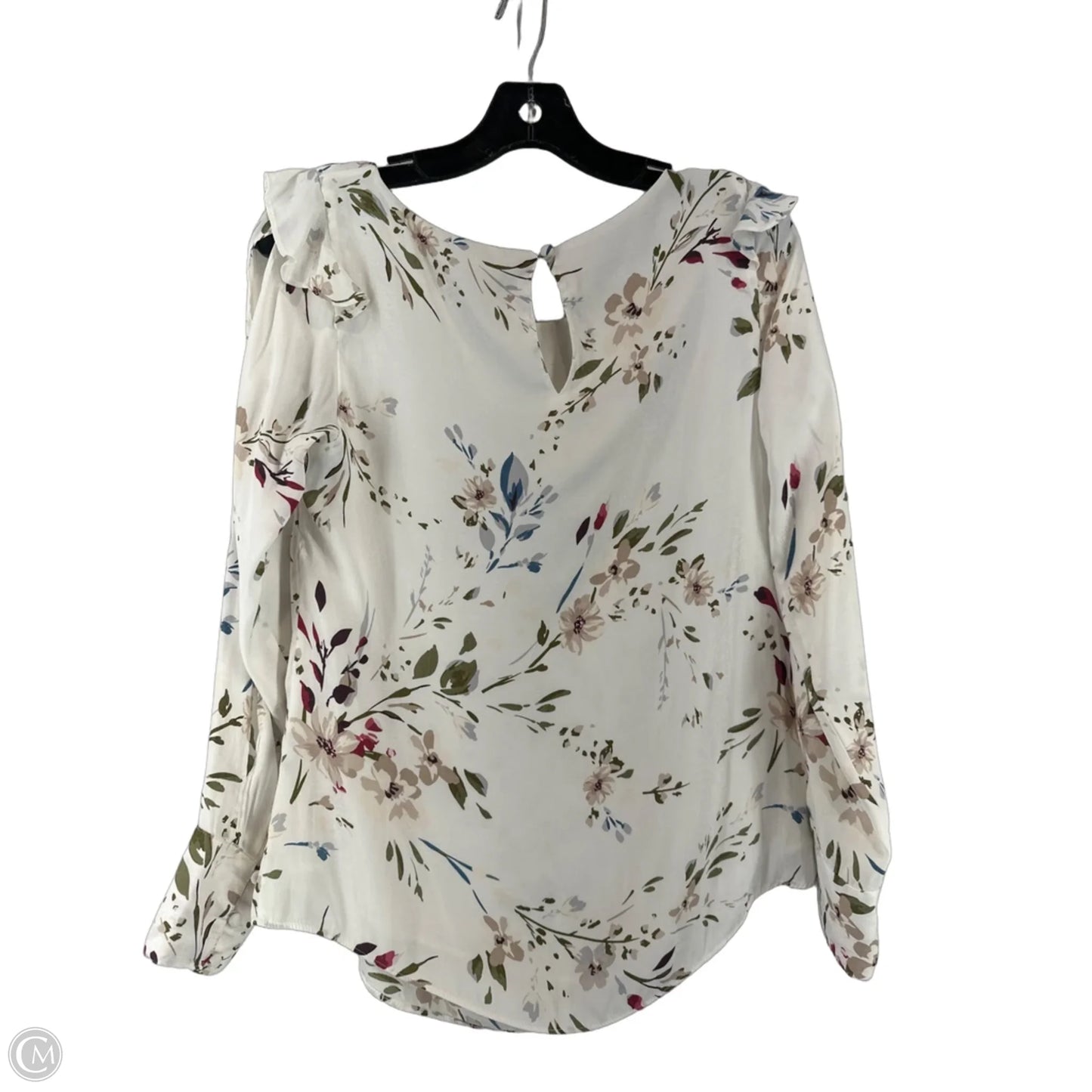 Top Long Sleeve By White House Black Market In White, Size: 4