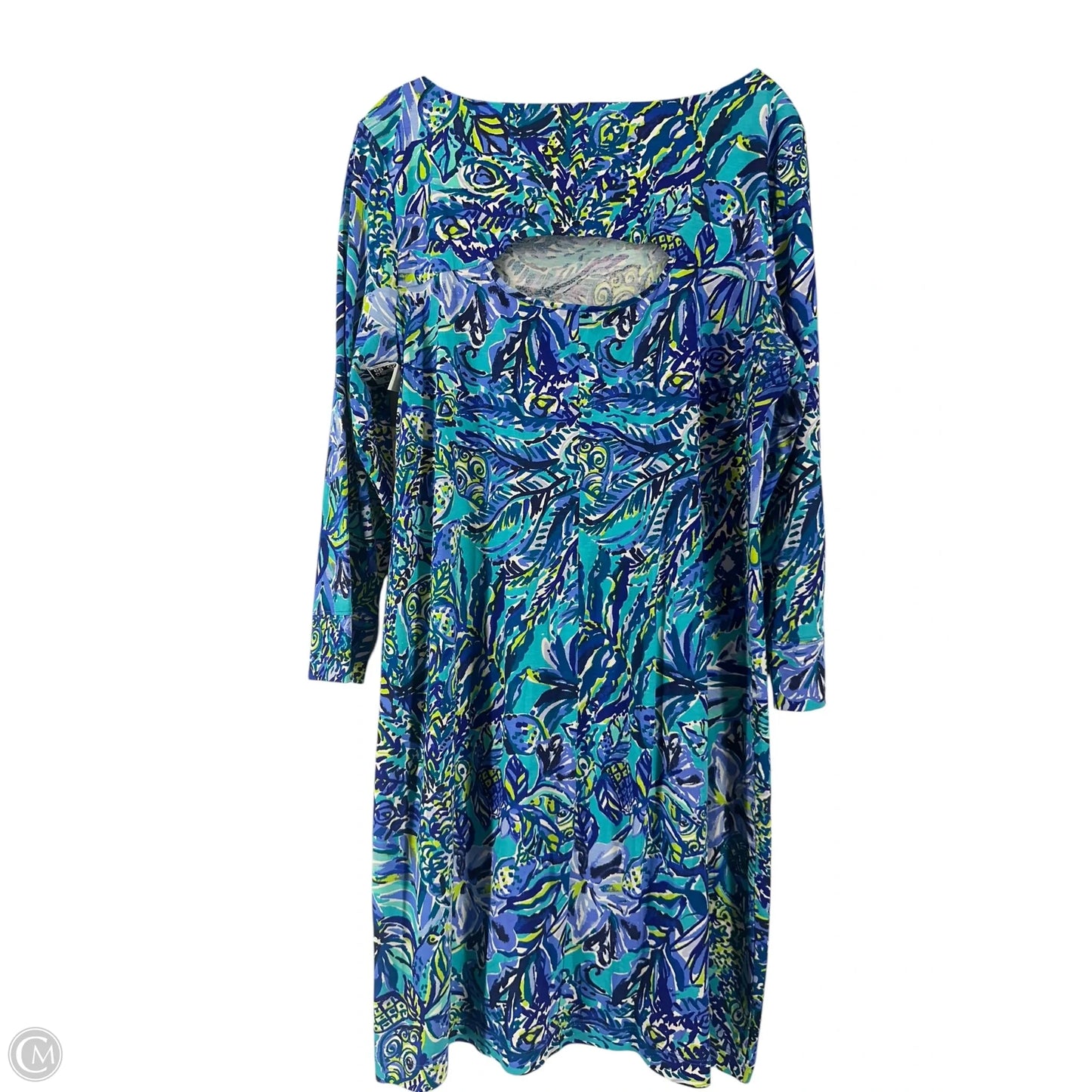 Dress Designer By Lilly Pulitzer In Floral Print, Size: Xl