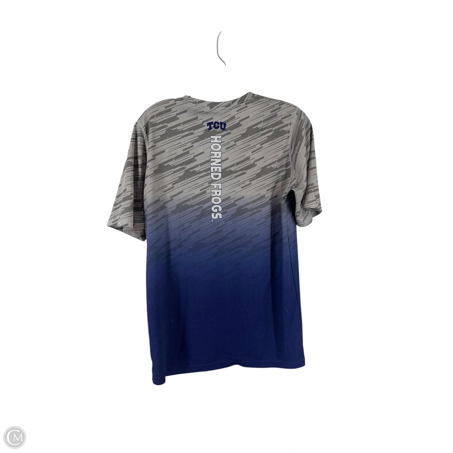 Top Short Sleeve By Clothes Mentor In Grey & Purple, Size: Xl