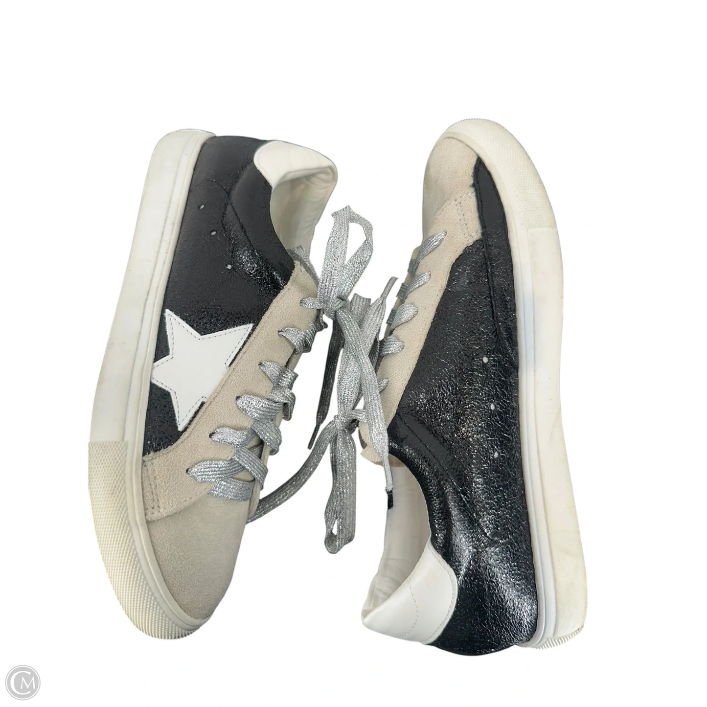 Shoes Sneakers By Nature Breeze In Black & Grey, Size: 8