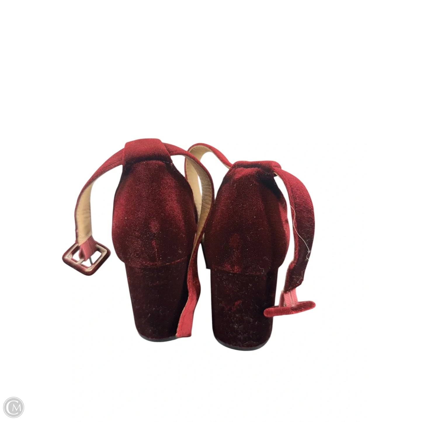 Shoes Heels Block By Clothes Mentor In Maroon, Size: 6
