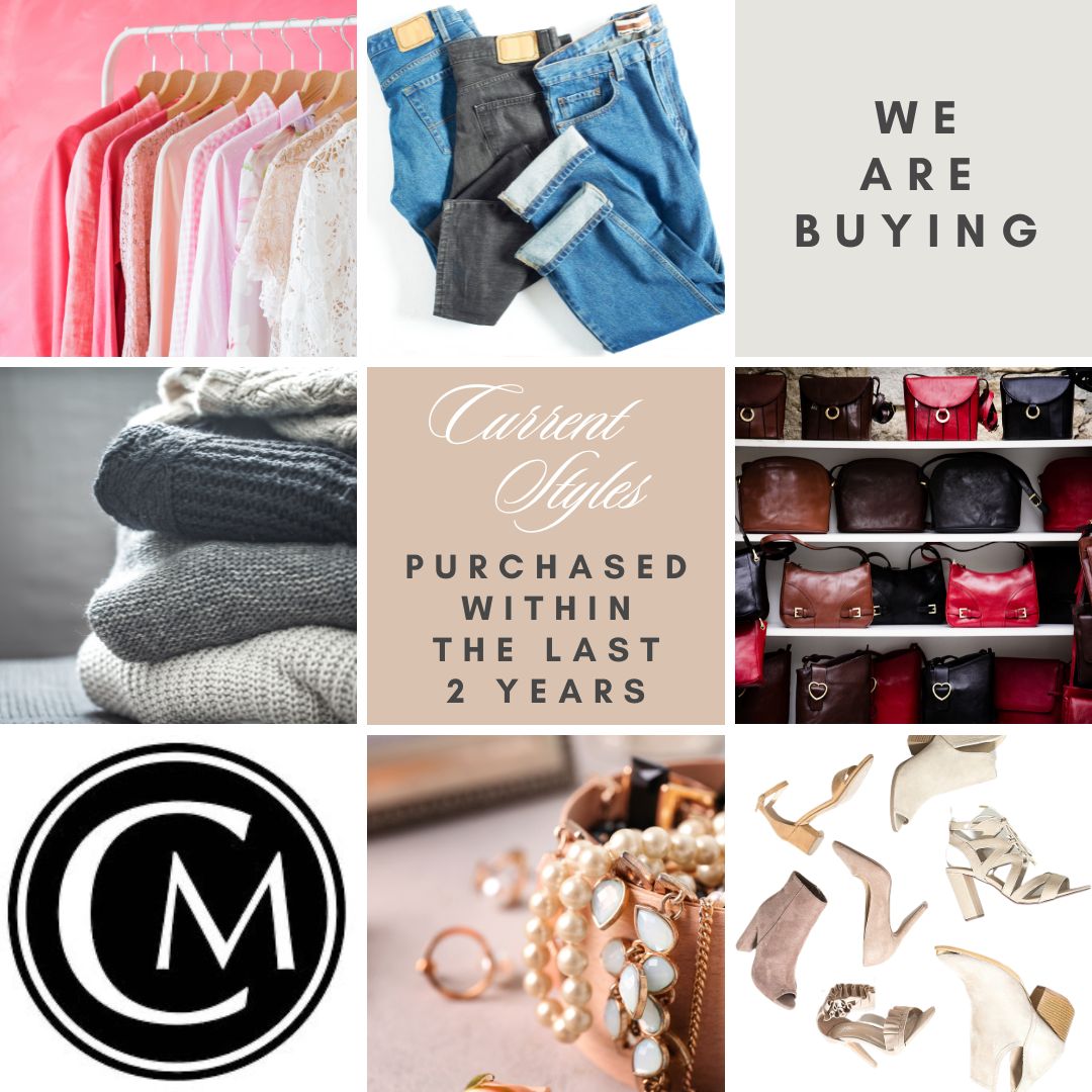 WE ARE BUYING. Current styles purchased within the last two years