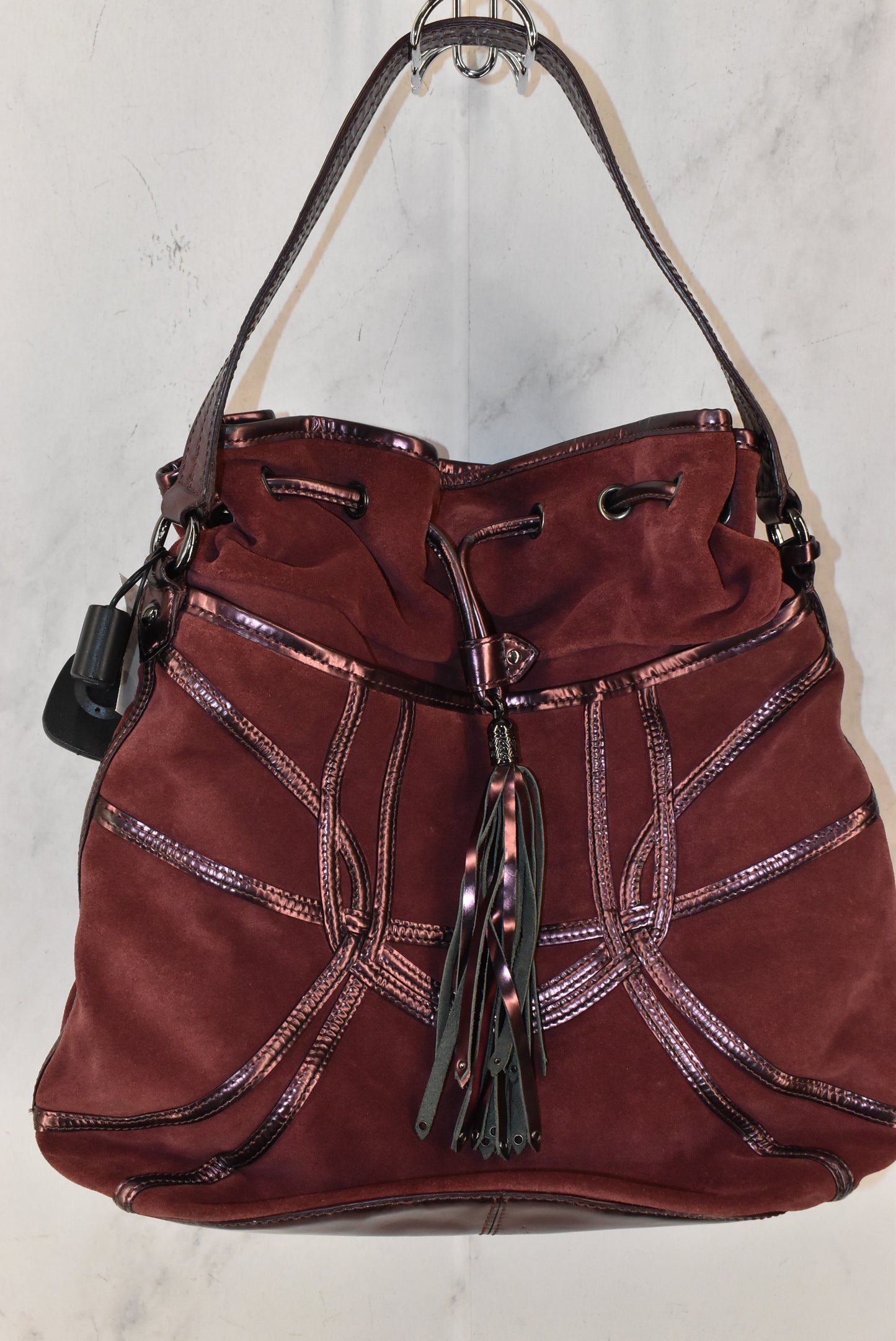 Handbag Leather By Cole-haan Size: Medium