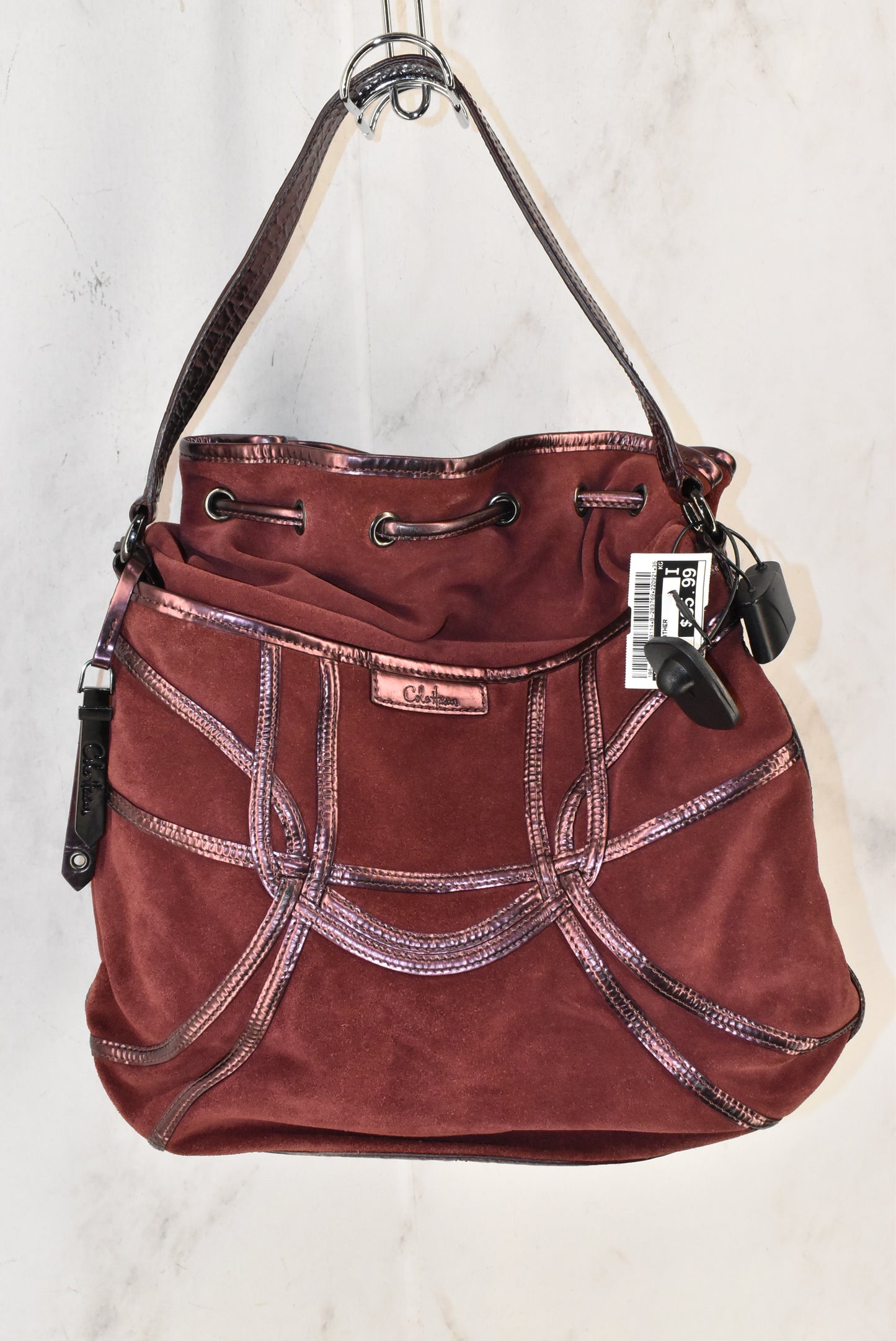 Handbag Leather By Cole-haan Size: Medium