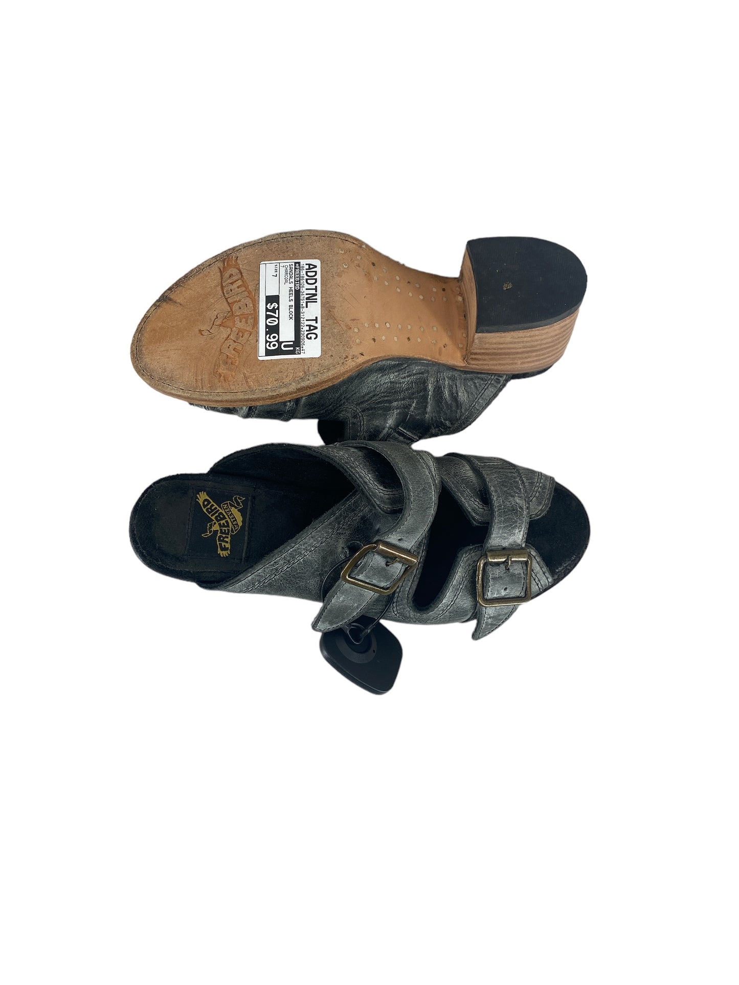 Sandals Heels Block By Freebird Size: 7