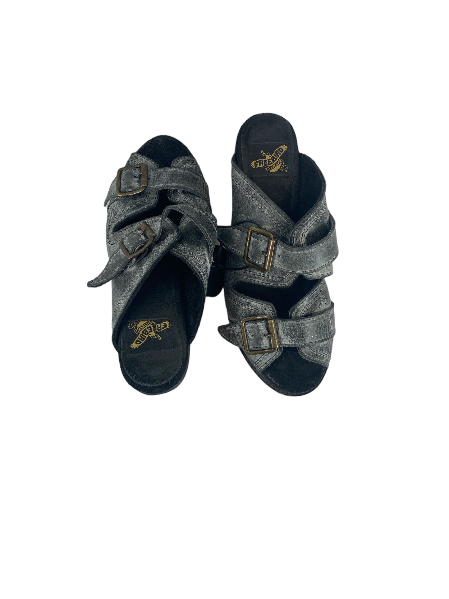 Sandals Heels Block By Freebird Size: 7