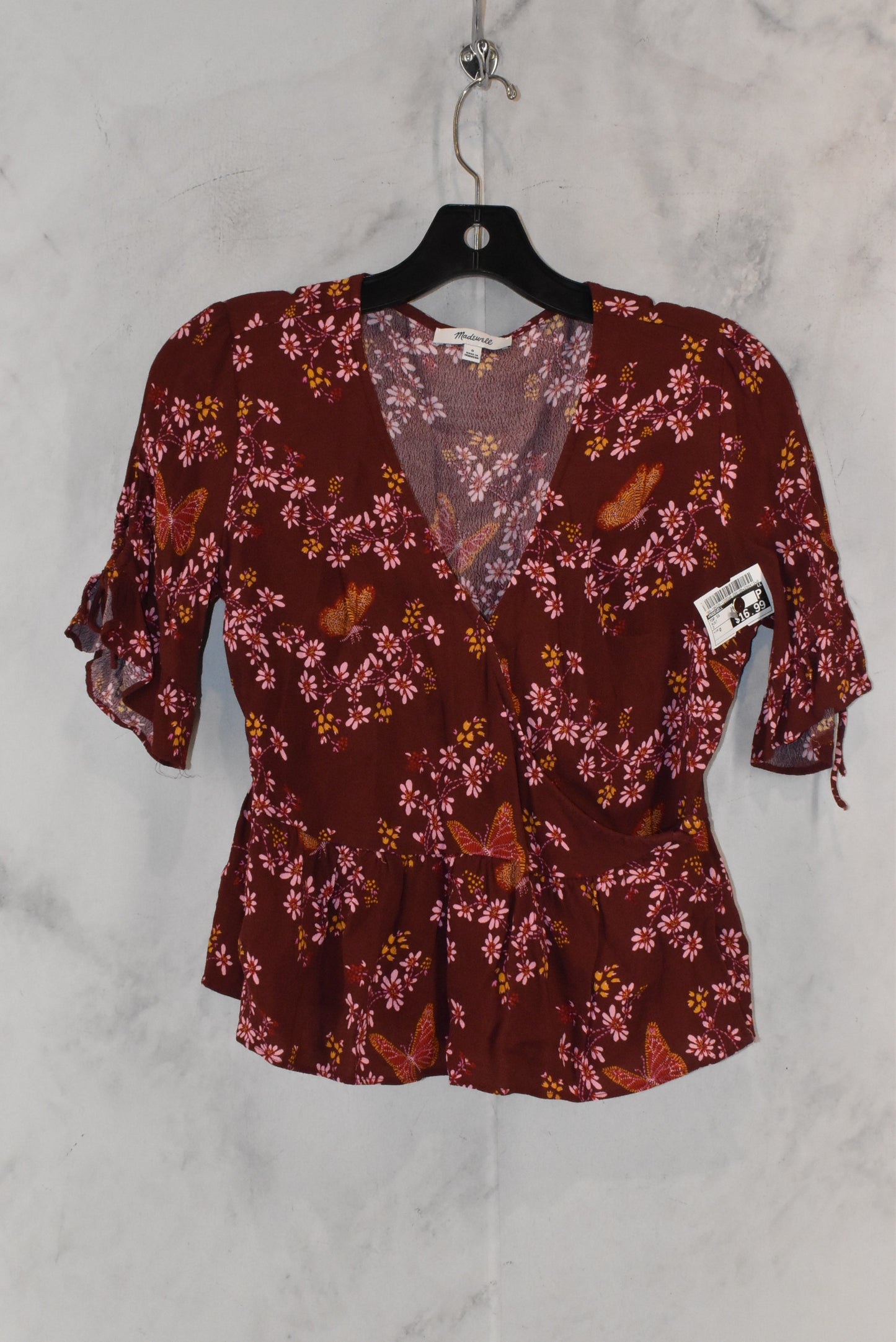 Top Short Sleeve By Madewell Size: 0