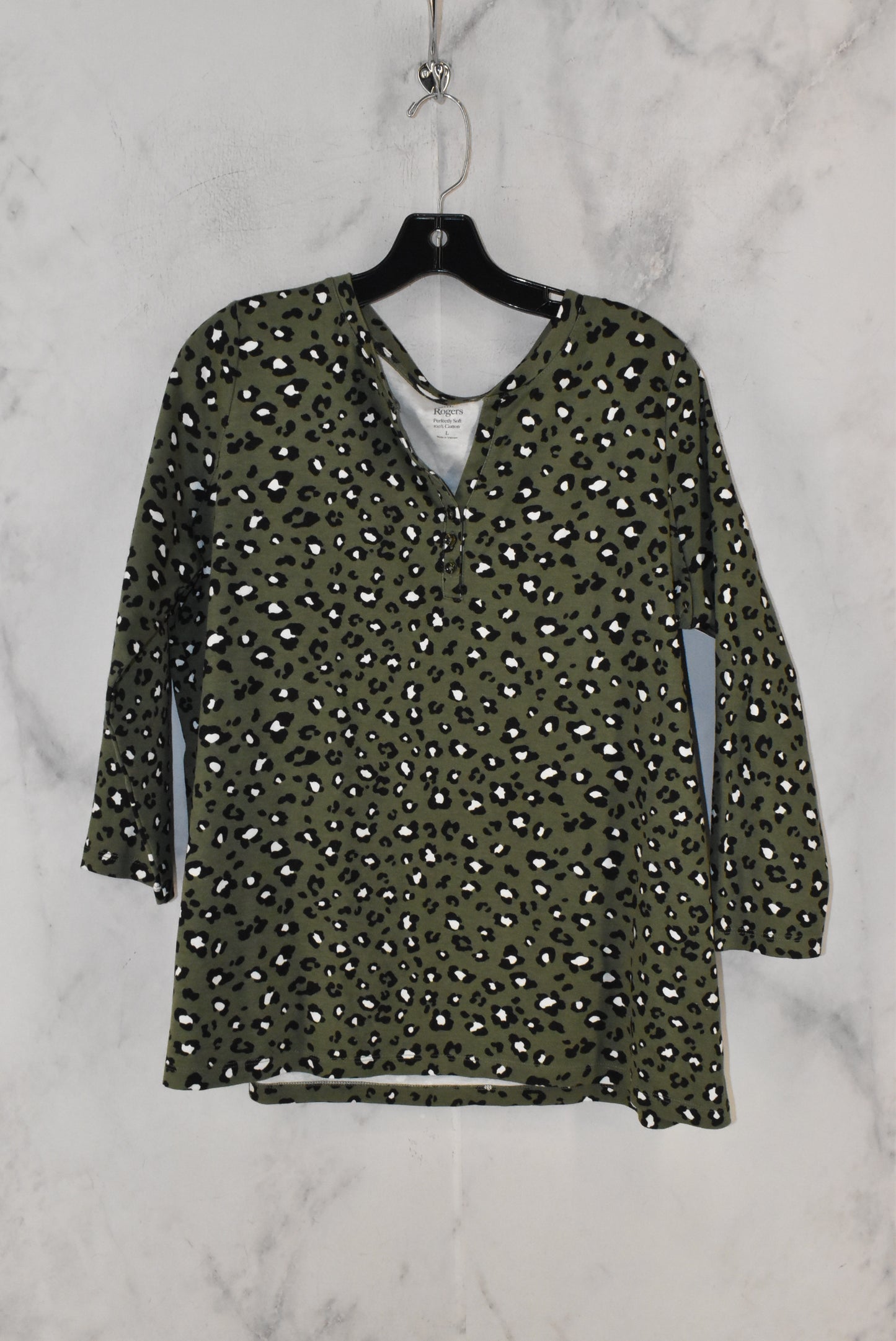 Top Long Sleeve By Kim Rogers Size: L