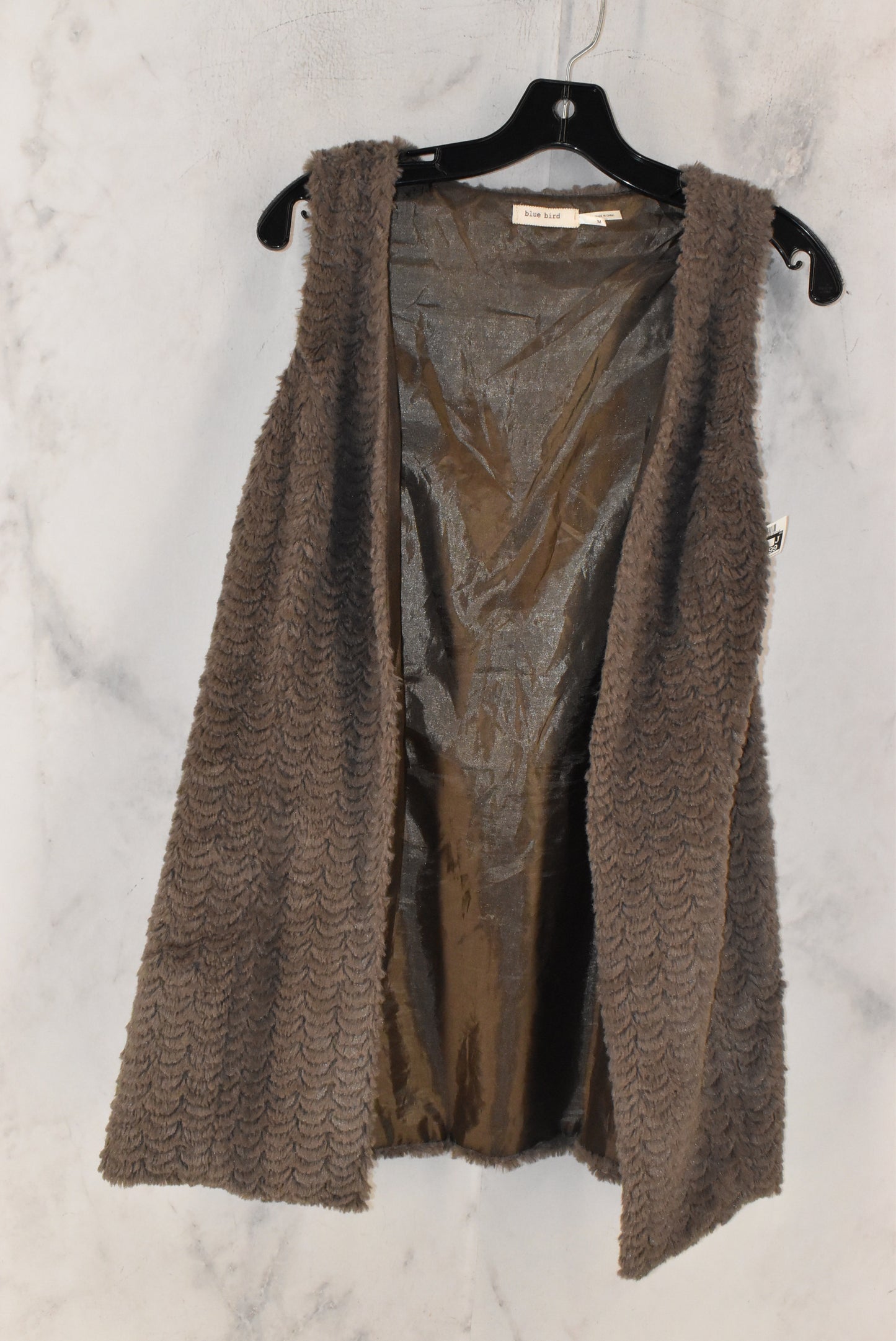 Vest Faux Fur & Sherpa By Blue Bird Size: M