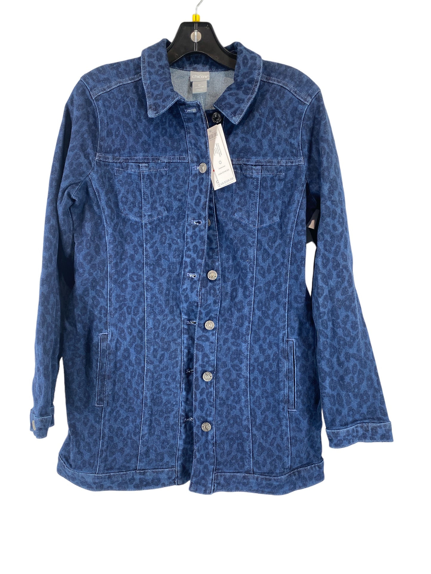 Jacket Denim By Chicos Size: 0