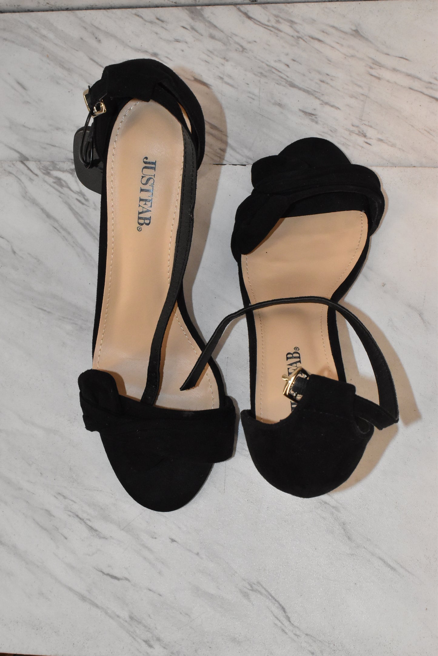 Sandals Heels Stiletto By Just Fab Size: 7.5