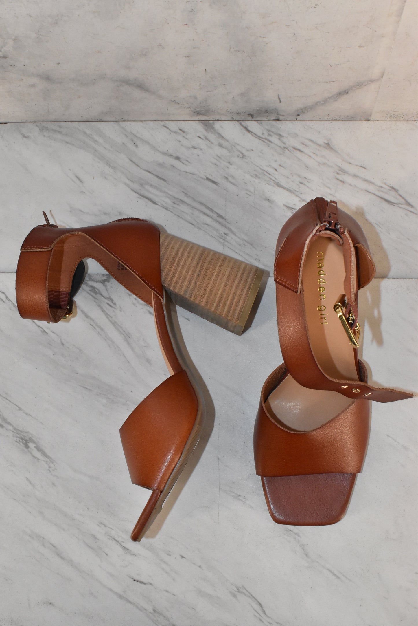 Sandals Heels Block By Madden Girl Size: 8.5