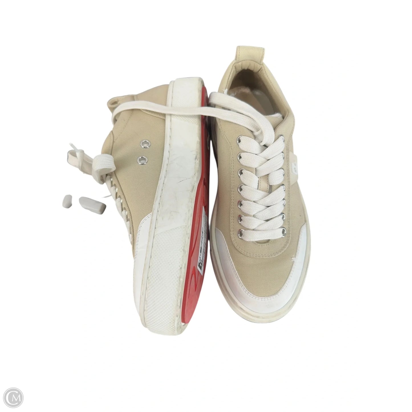 Shoes Designer By Christian Louboutin In Tan, Size: 6