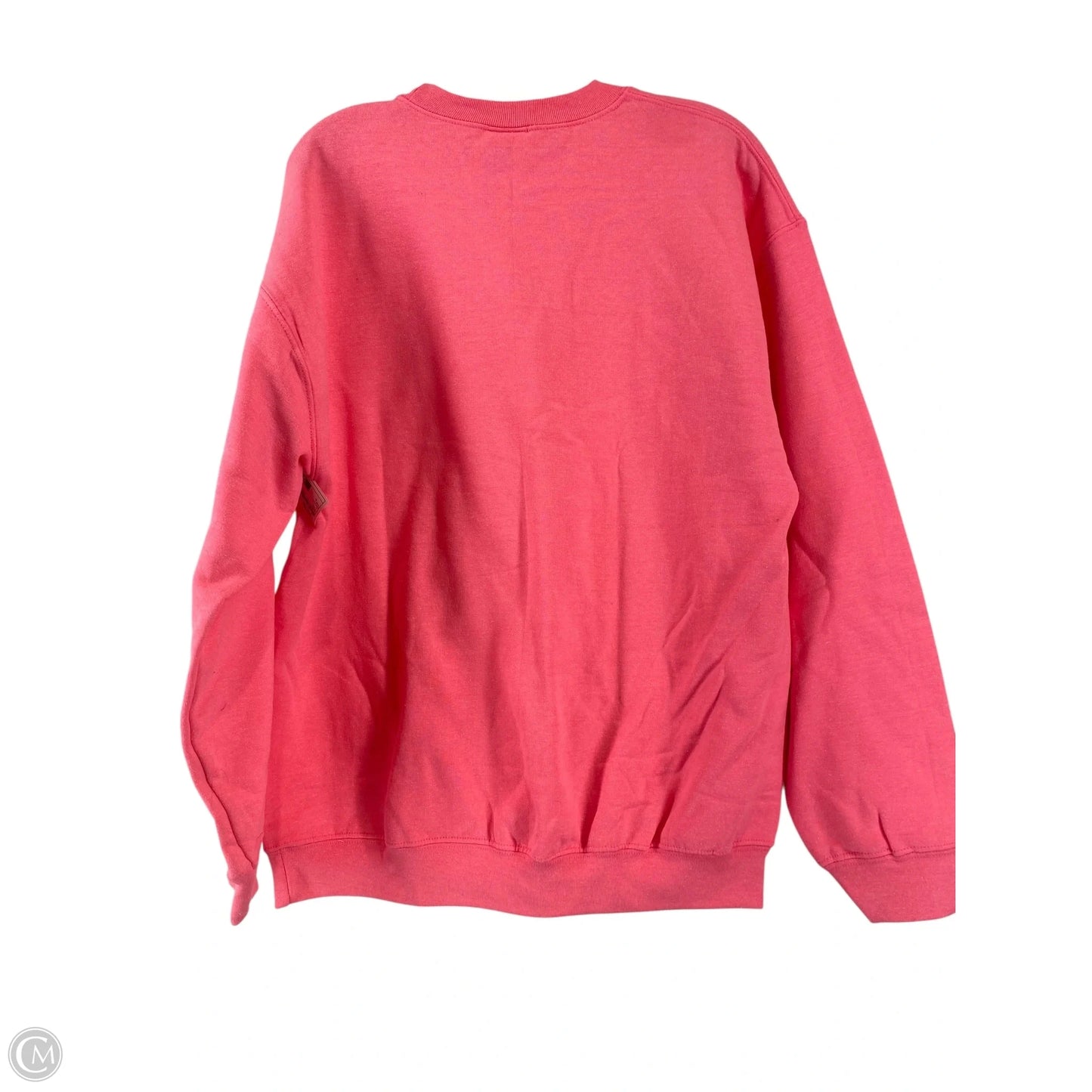 Sweatshirt Crewneck By Gildan In Pink, Size: L