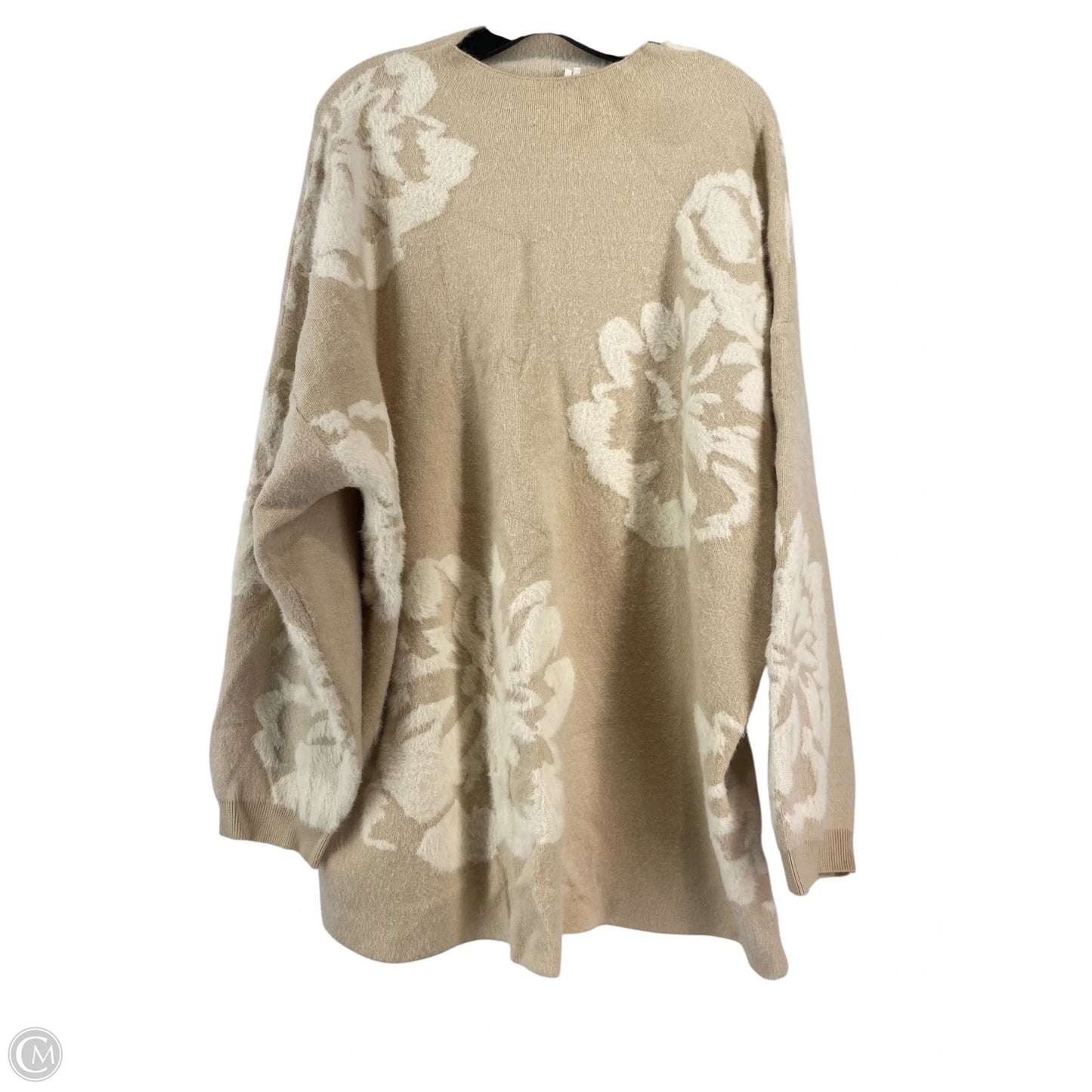 Sweater By Anthropologie In Cream, Size: 2x