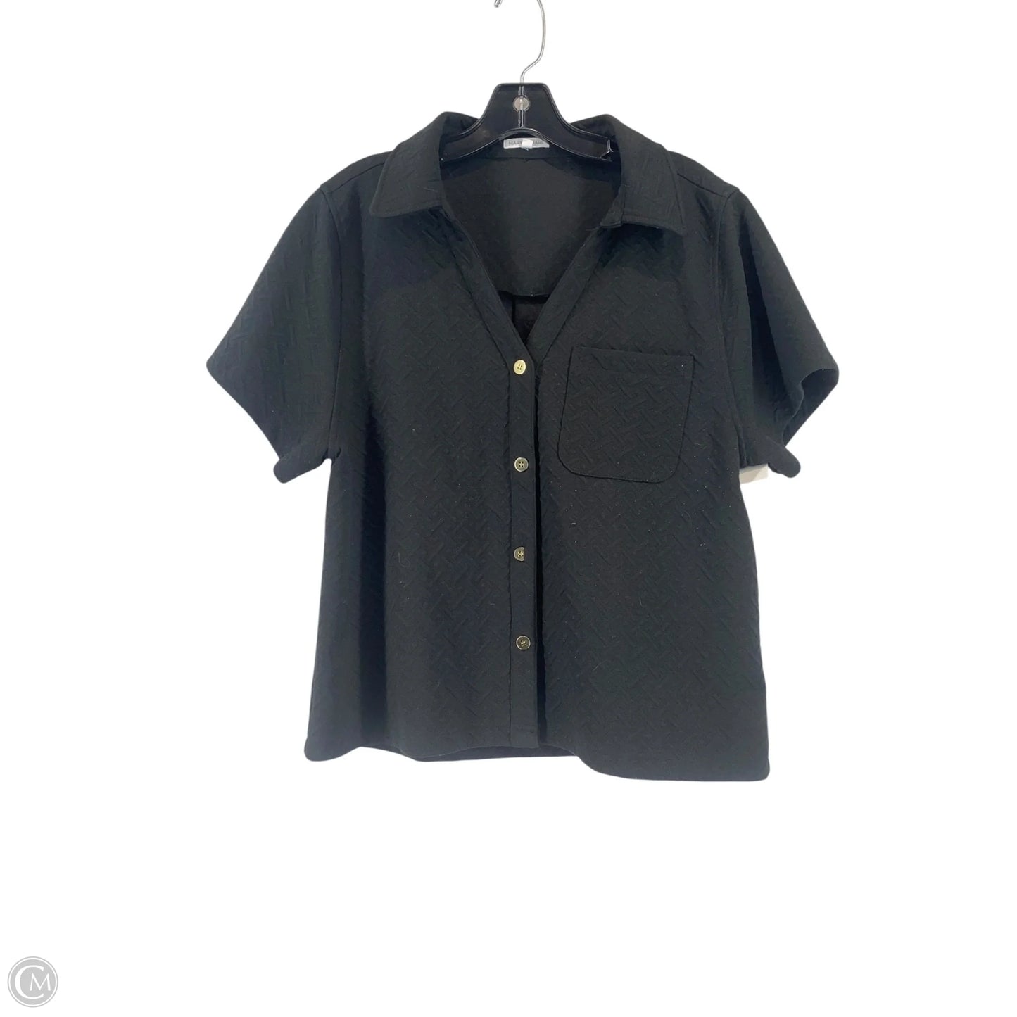 Top Short Sleeve By Mary Square In Black, Size: M