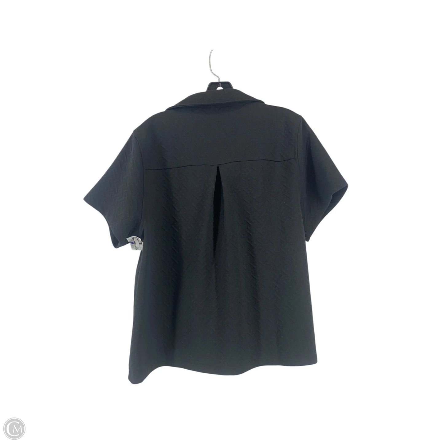 Top Short Sleeve By Mary Square In Black, Size: M
