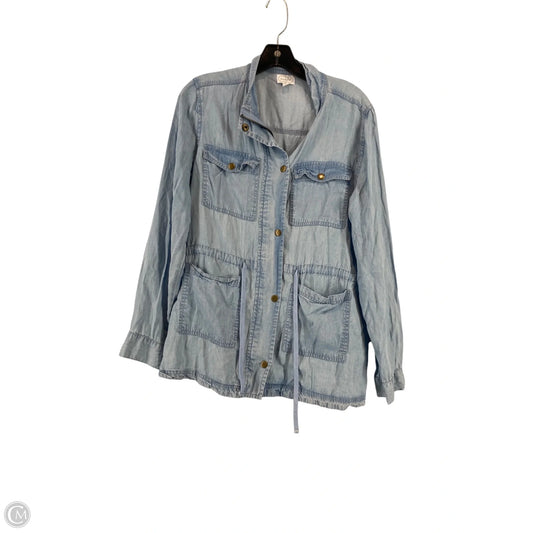 Top Long Sleeve By Mudpie In Blue, Size: M