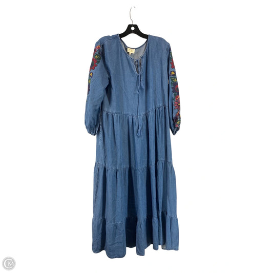Dress Casual Maxi By Cmb In Blue, Size: M