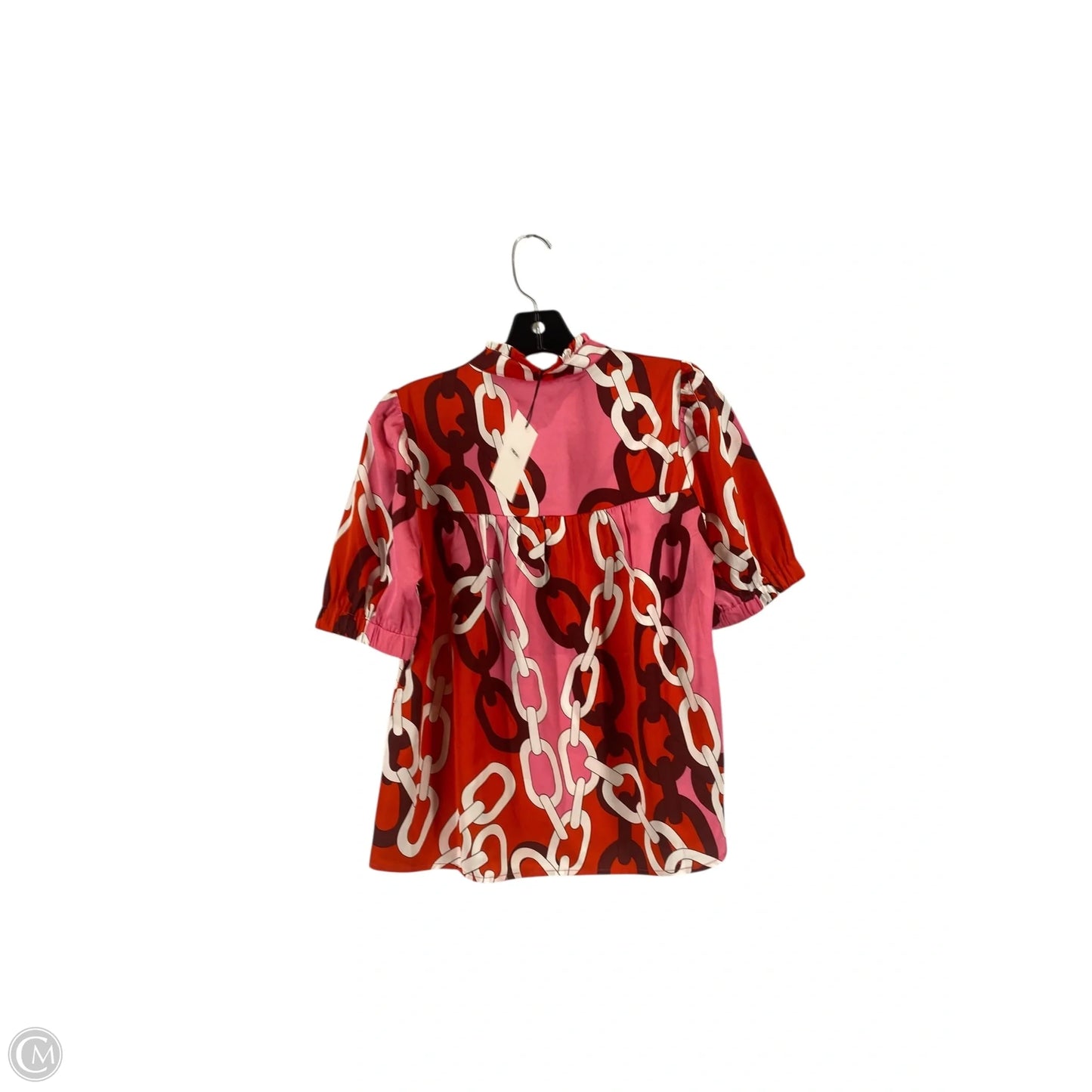 Top Short Sleeve By Thml In Pink & Red, Size: Xs
