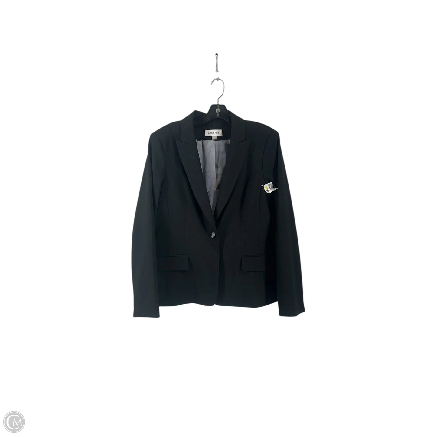 Blazer By Calvin Klein In Black, Size: Xl