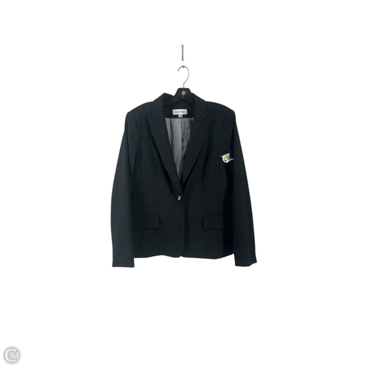 Blazer By Calvin Klein In Black, Size: Xl