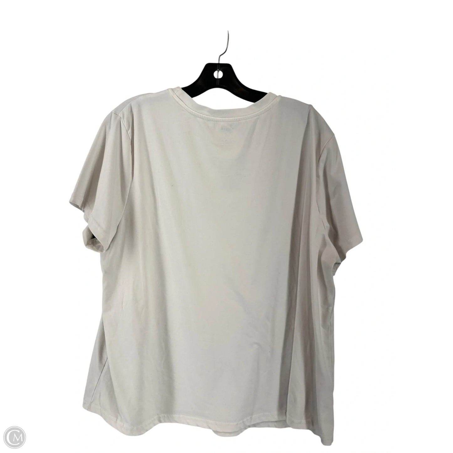 Top Short Sleeve By Shein In White, Size: 1x