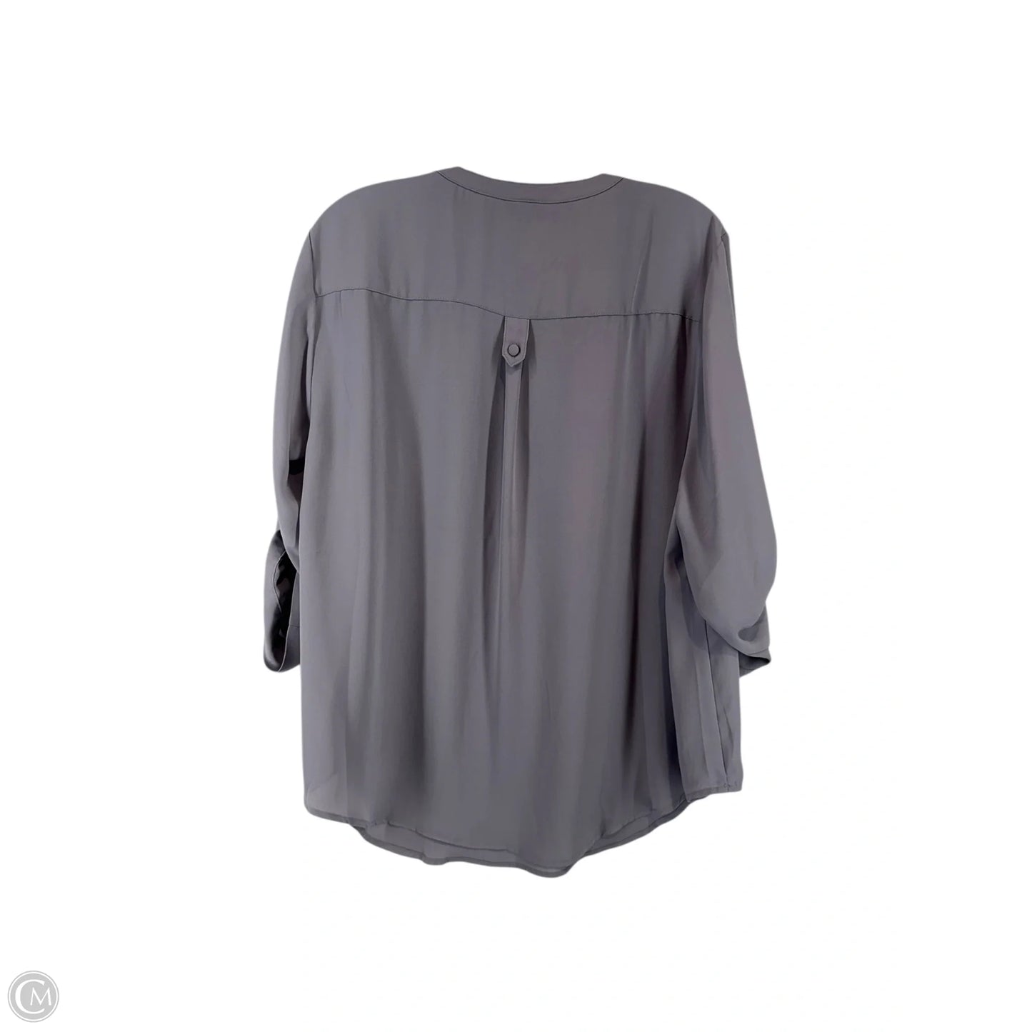 Top 3/4 Sleeve By Torrid In Grey, Size: 1x