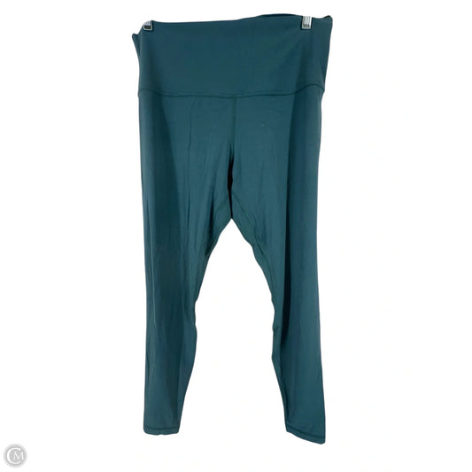 Athletic Leggings By Lululemon In Green, Size: 14