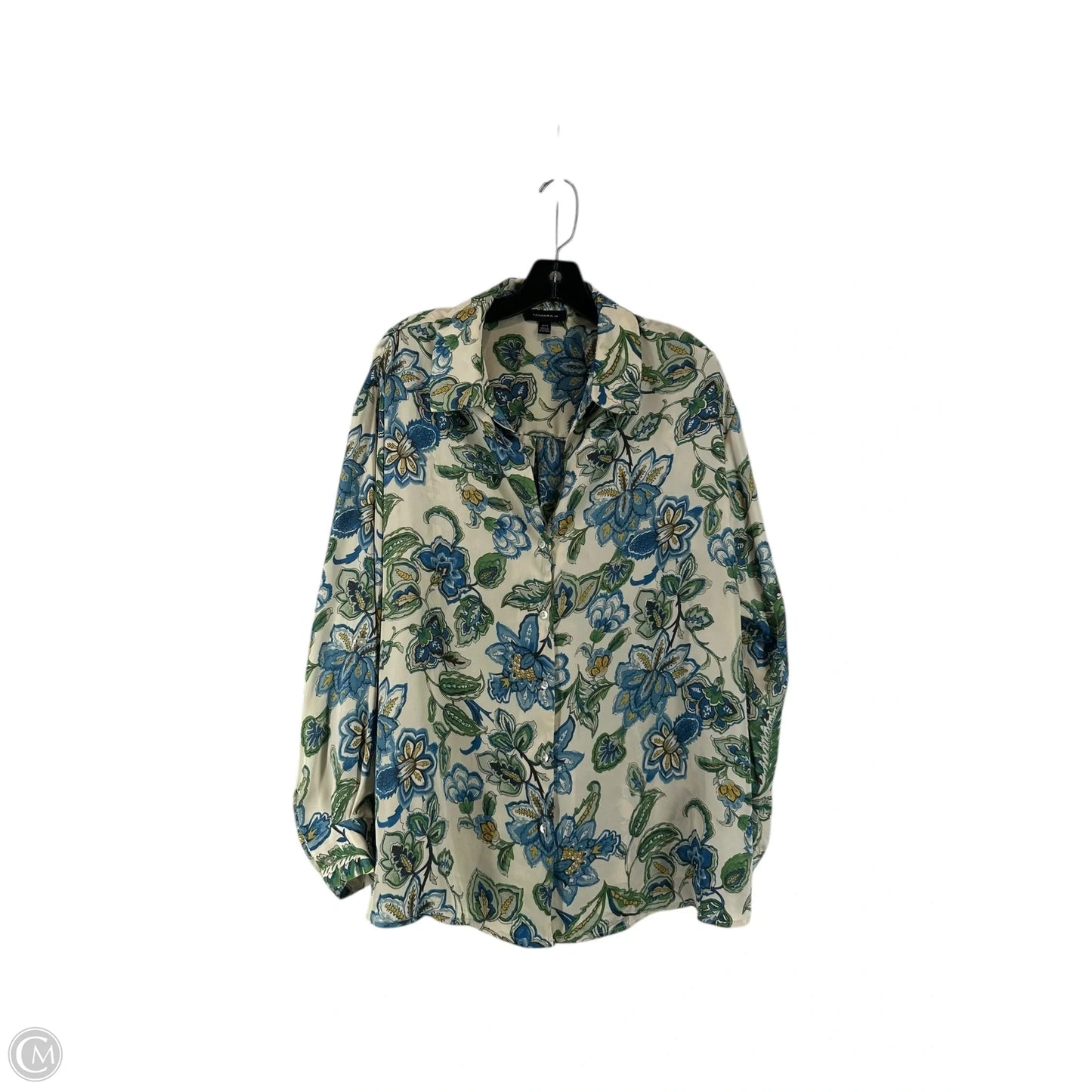 Top Long Sleeve By Tamara H In Floral Print, Size: Xl