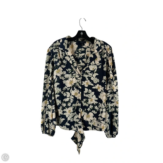 Top Long Sleeve By Clothes Mentor In Floral Print, Size: Xl