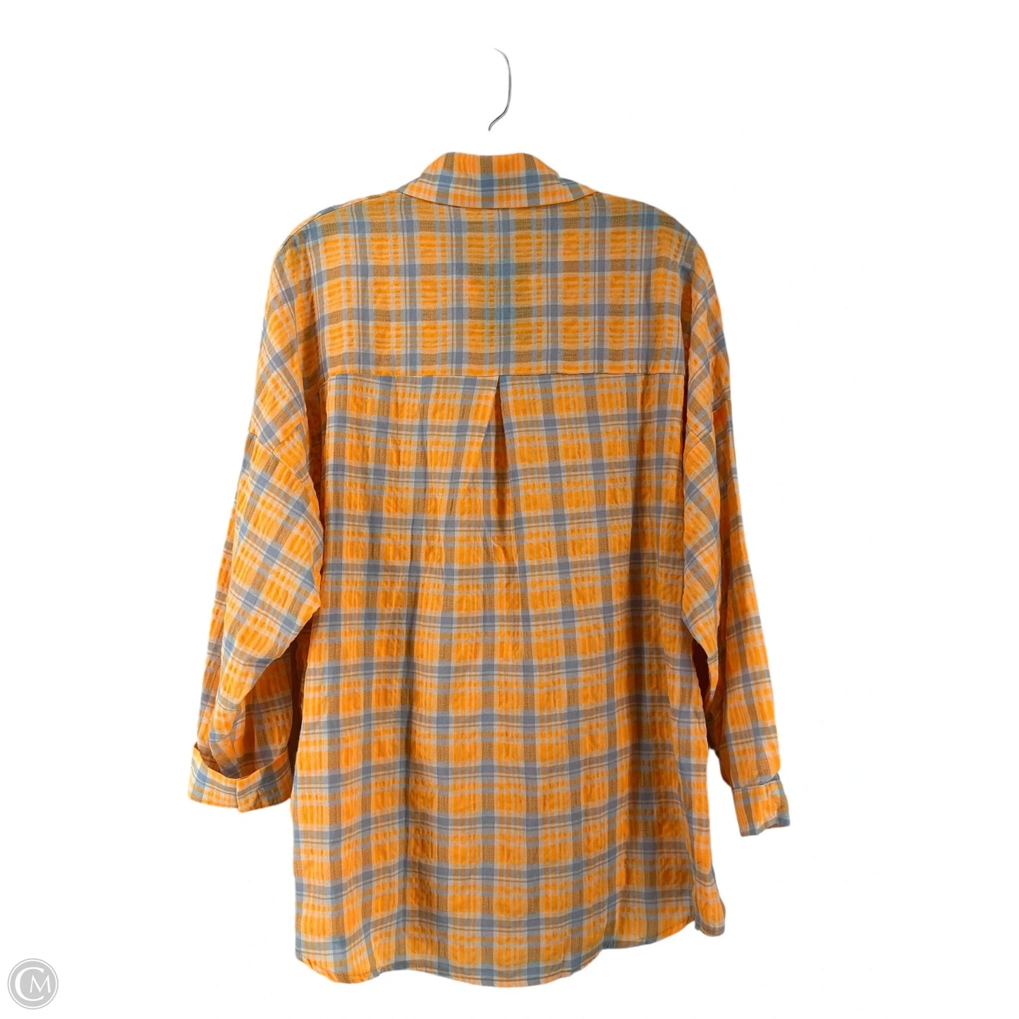 Top Long Sleeve By Clothes Mentor In Orange, Size: L