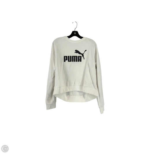Sweatshirt Crewneck By Puma In White, Size: L
