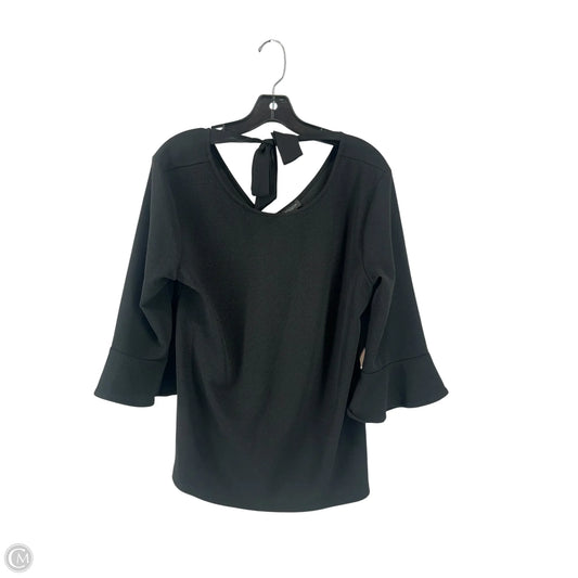 Top Long Sleeve By Ann Taylor In Black, Size: L