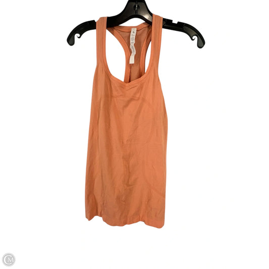 Athletic Tank Top By Lululemon In Orange, Size: 6