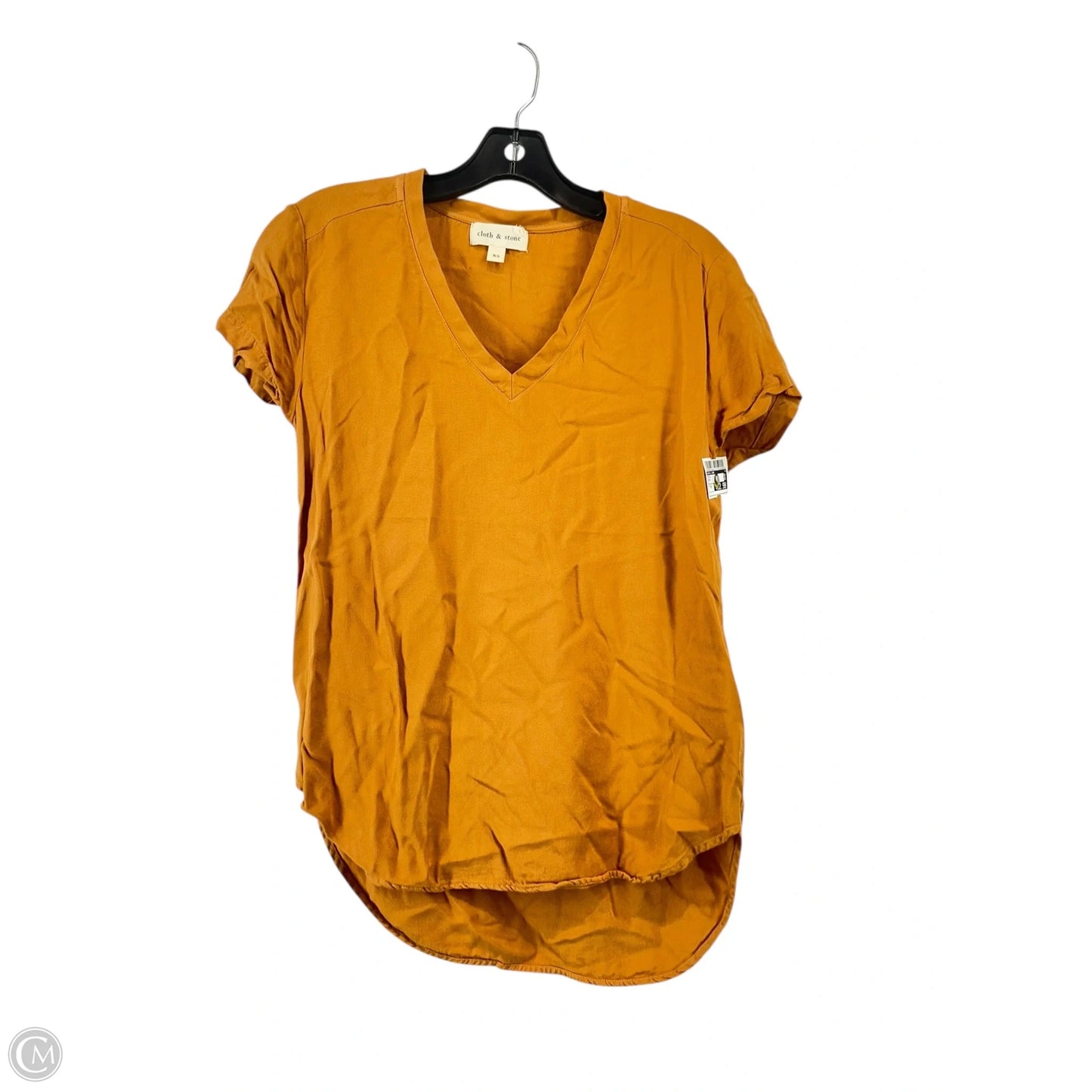 Top Short Sleeve By Cloth & Stone In Brown, Size: Xs