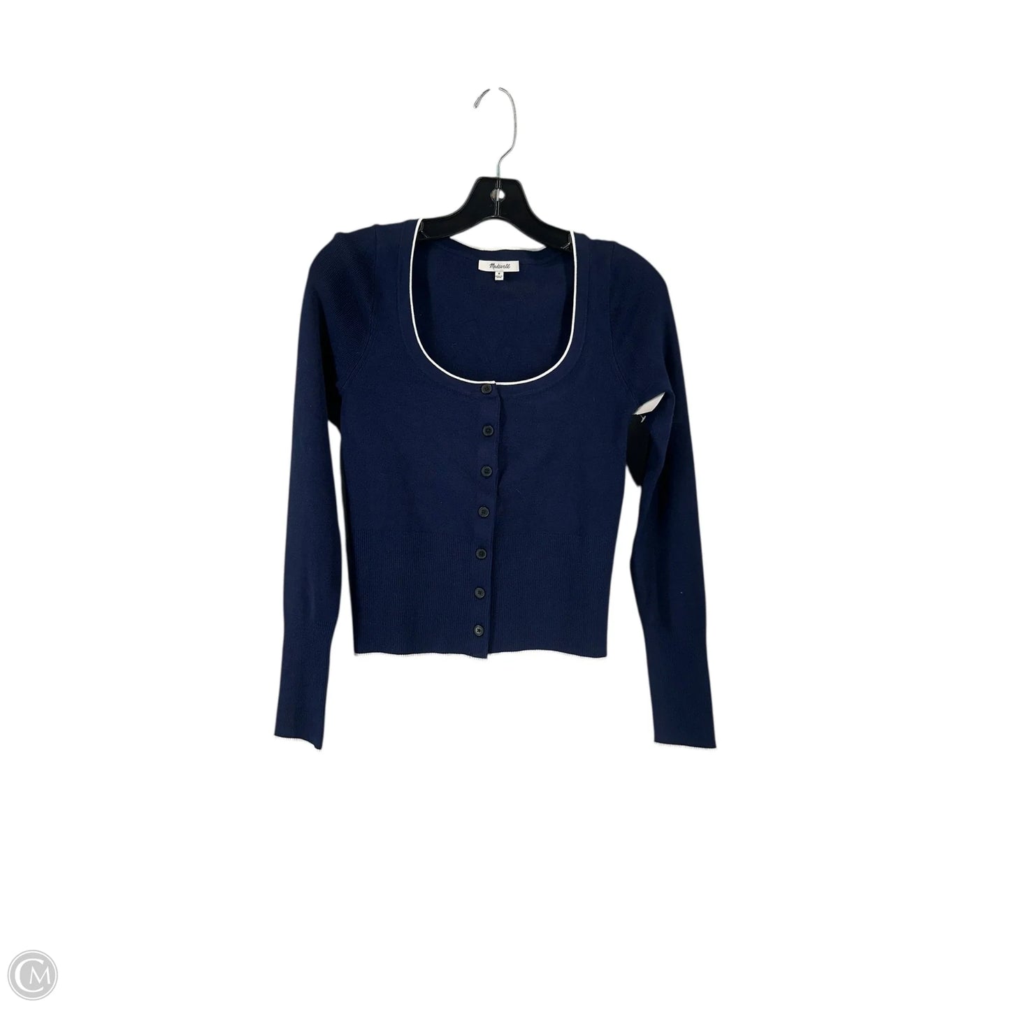 Top Long Sleeve By Madewell In Navy, Size: M