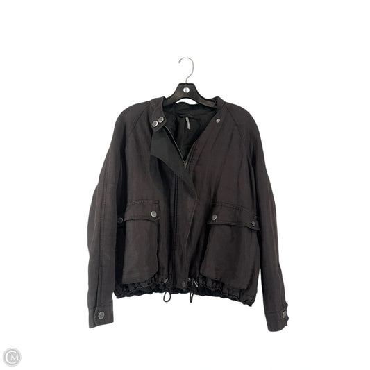 Jacket Shirt By Free People In Black, Size: Xs