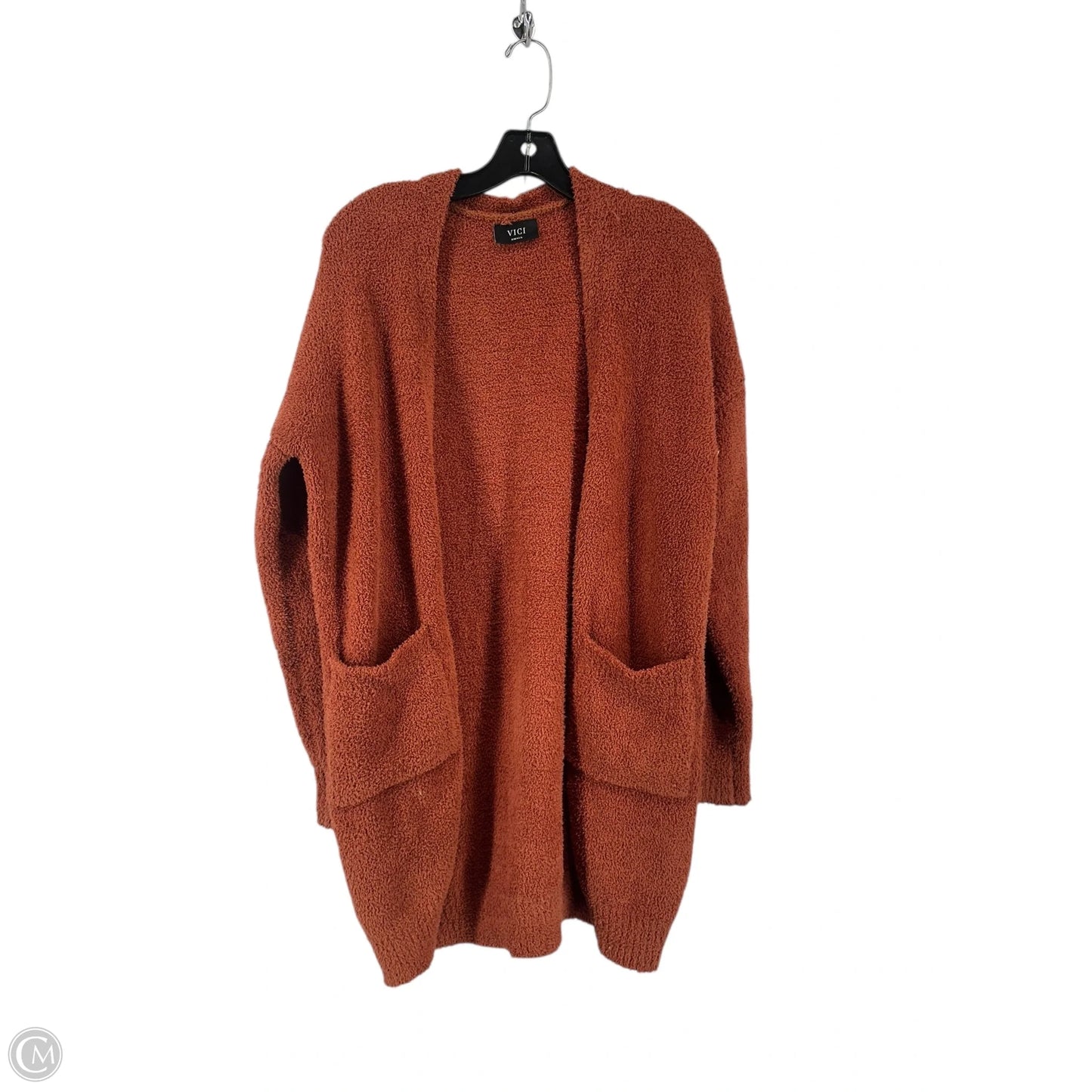 Sweater Cardigan By Vici In Brown, Size: S