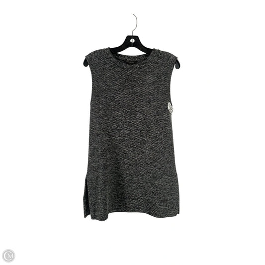 Top Sleeveless By Banana Republic In Black & Grey, Size: S