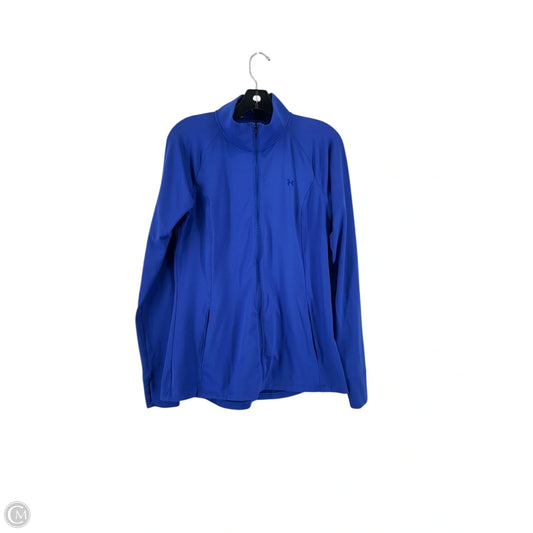 Athletic Jacket By Under Armour In Blue, Size: M