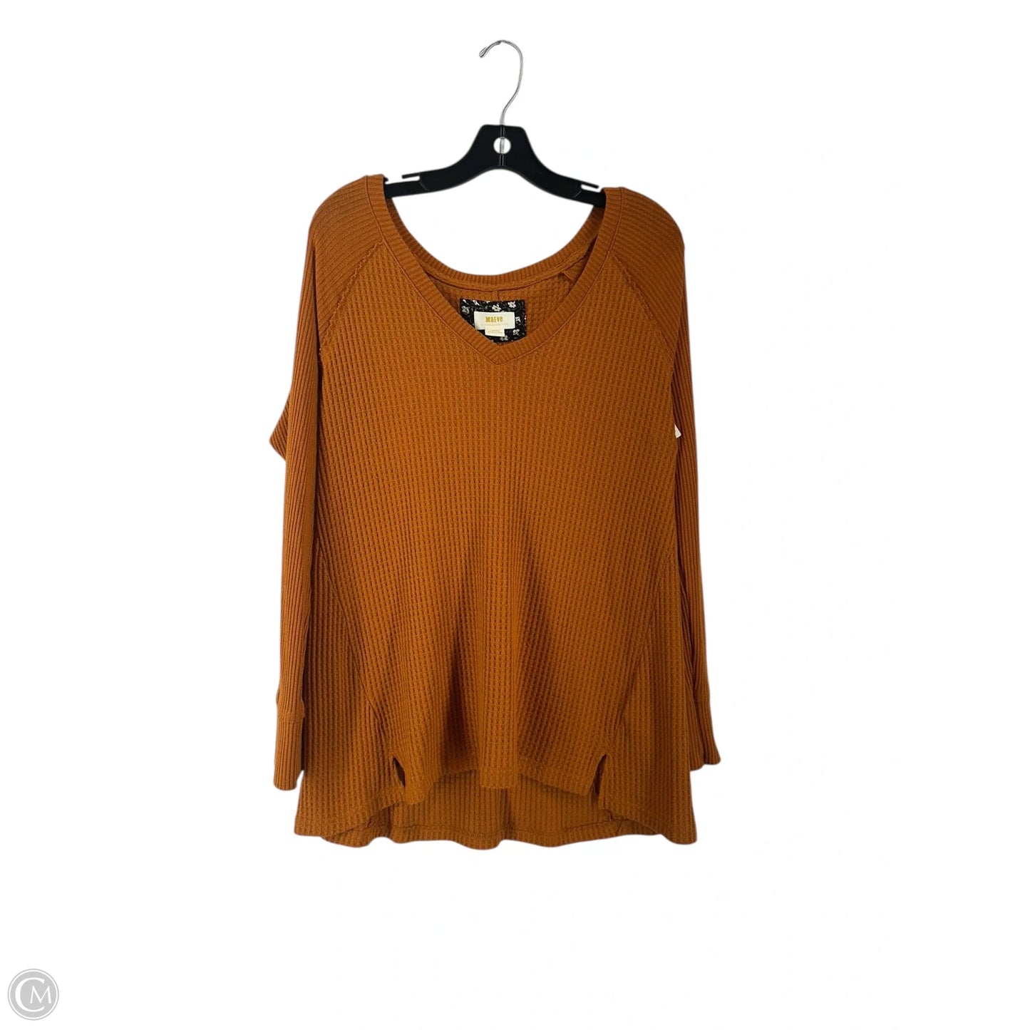 Top Long Sleeve By Maeve In Orange, Size: L